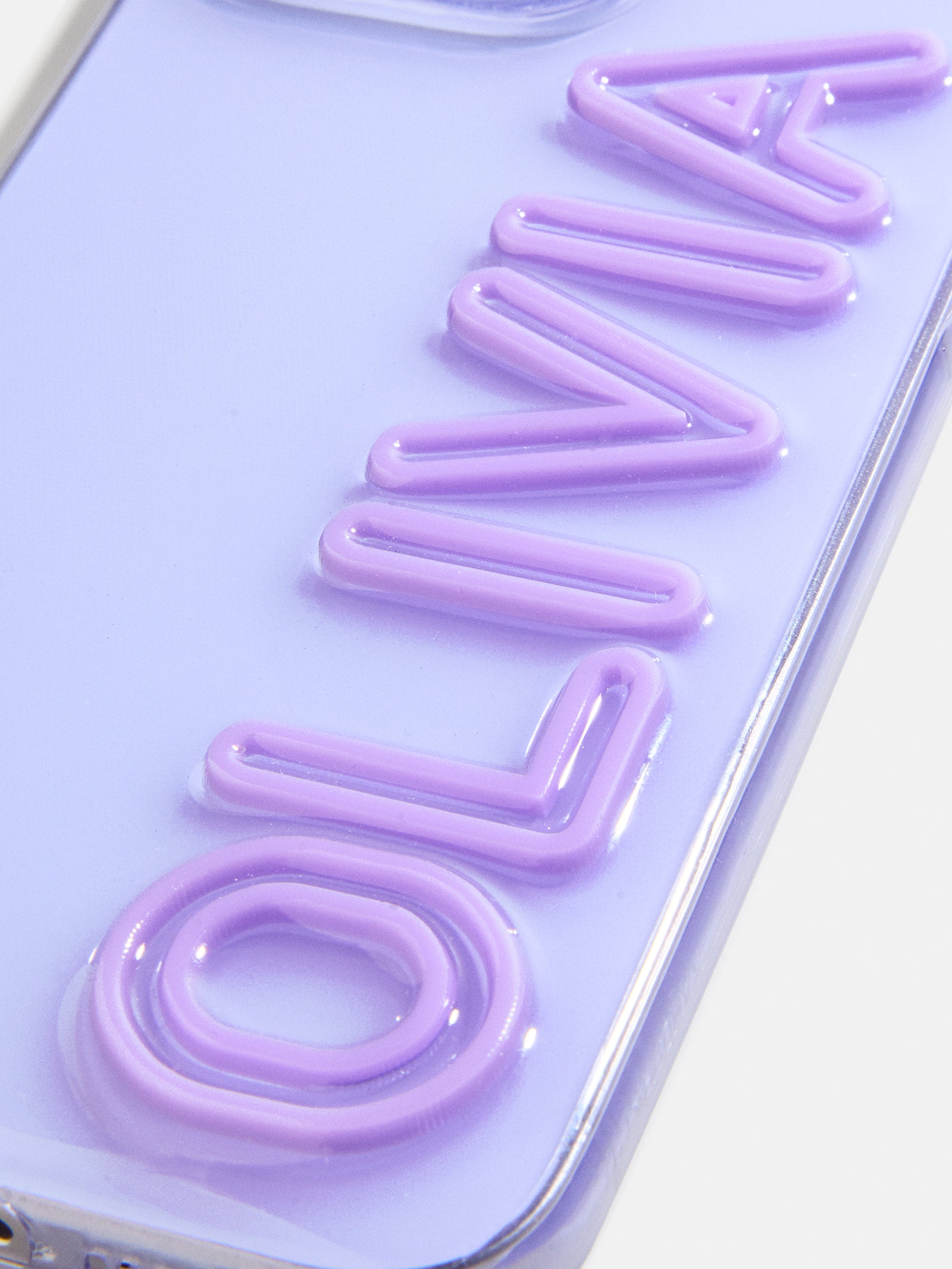 Fine Line Custom iPhone Case - Transparent Purple/Lavender-Blues Comming