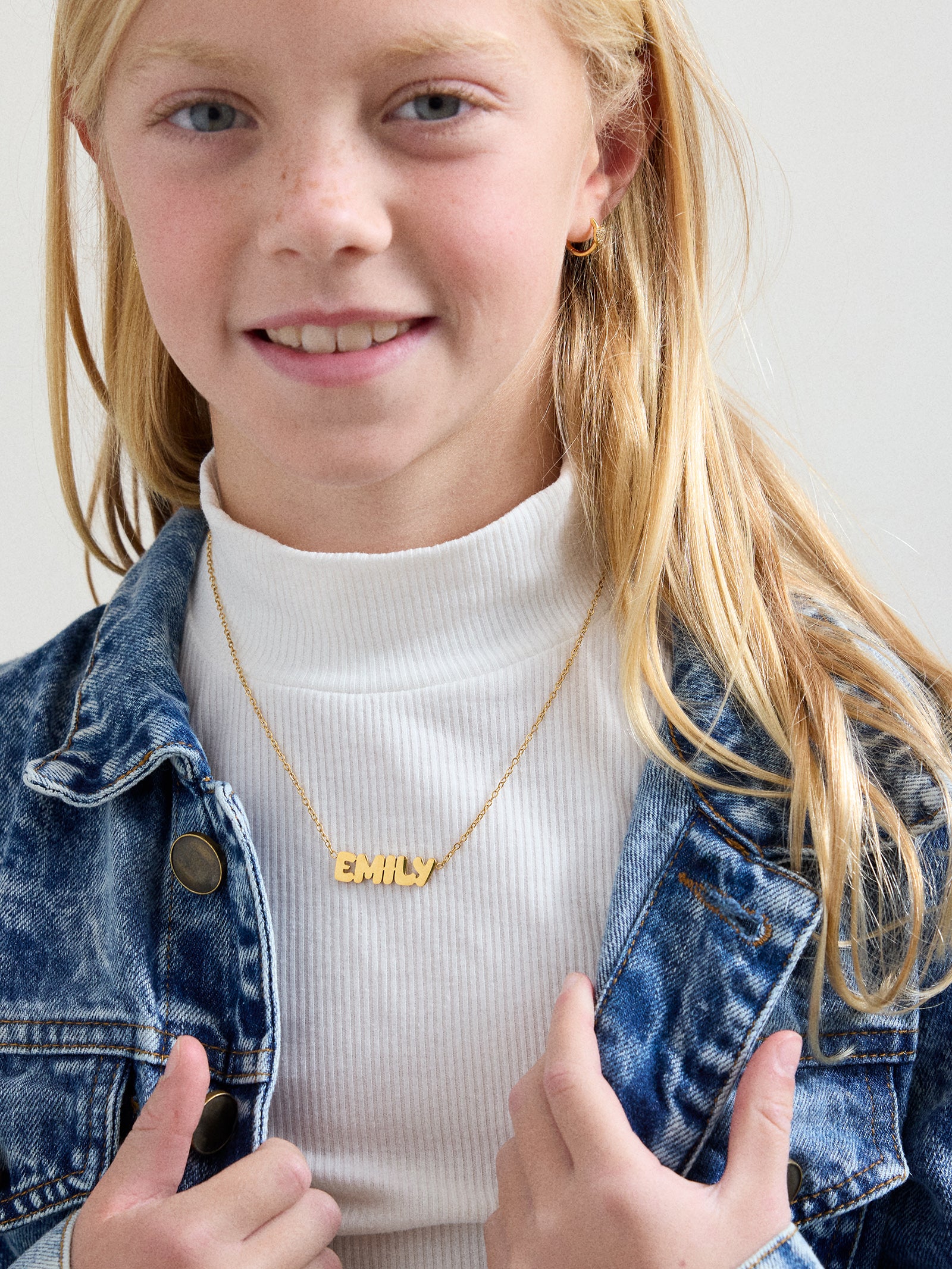 Waterproof Kids' Custom Nameplate Necklace - Balloon-Blues Comming