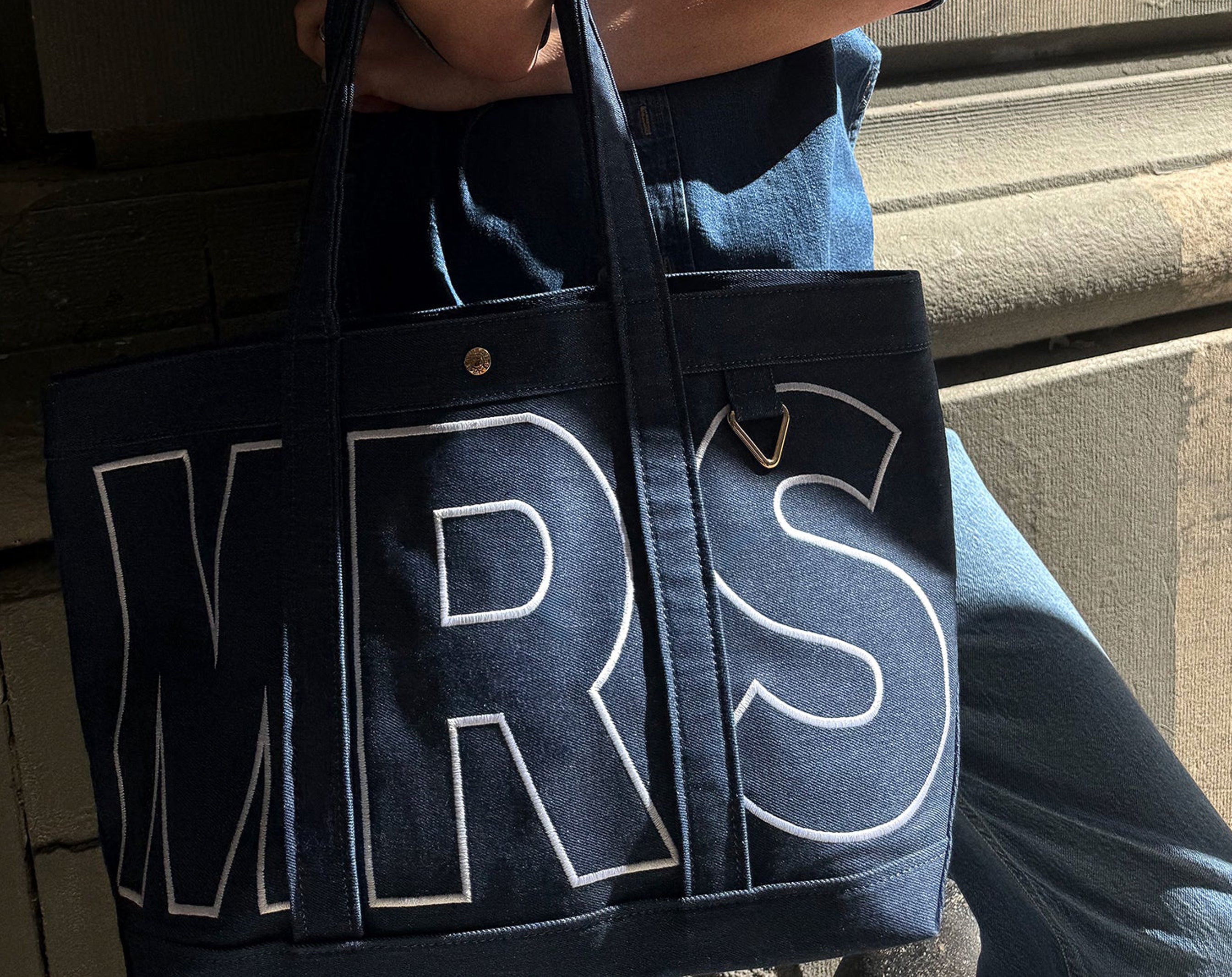 Custom Alpha Tote - Dark Denim-Blues Comming