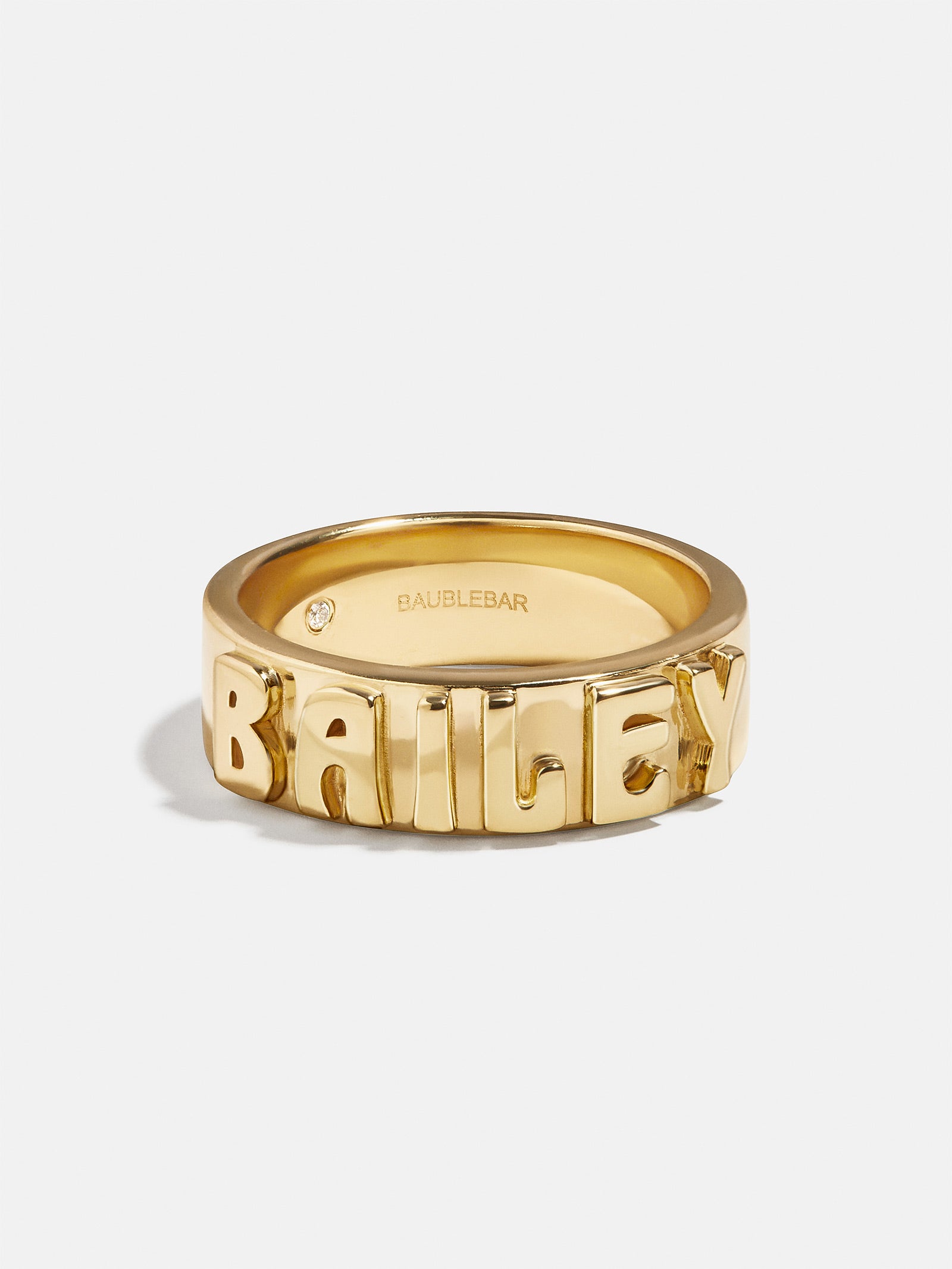 18K Gold Cigar Band Custom Ring - Gold-Blues Comming