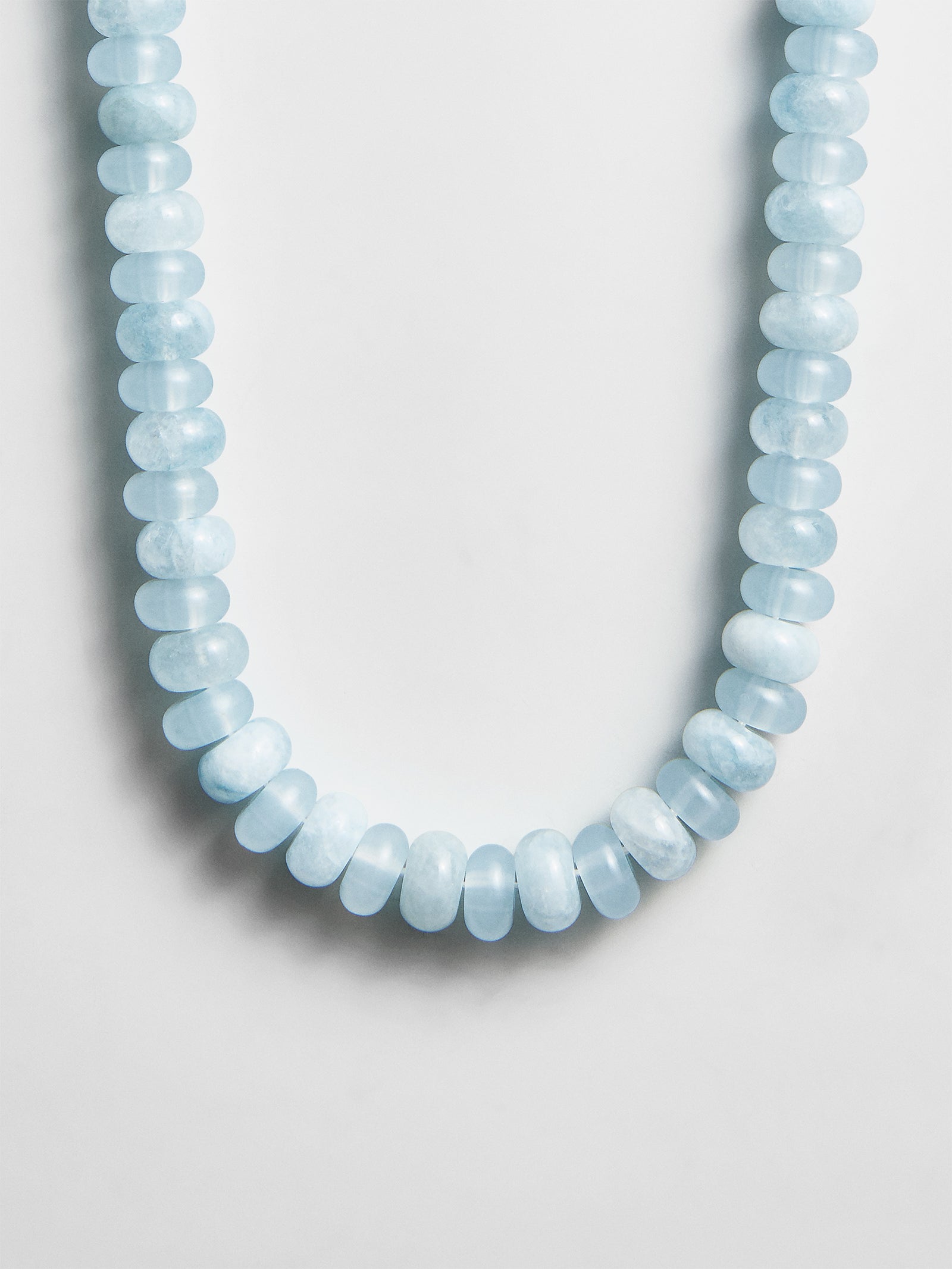 Joyce Semi-Precious Beaded Necklace - Blue Lace Agate-Blues Comming