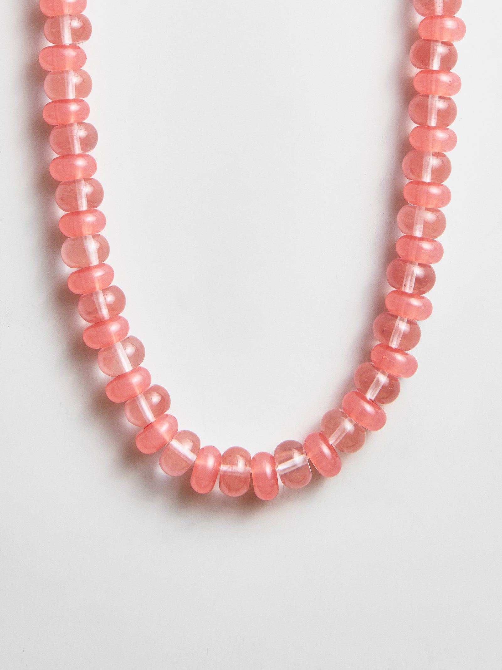 Joyce Semi-Precious Beaded Necklace - Cherry Quartz-Blues Comming