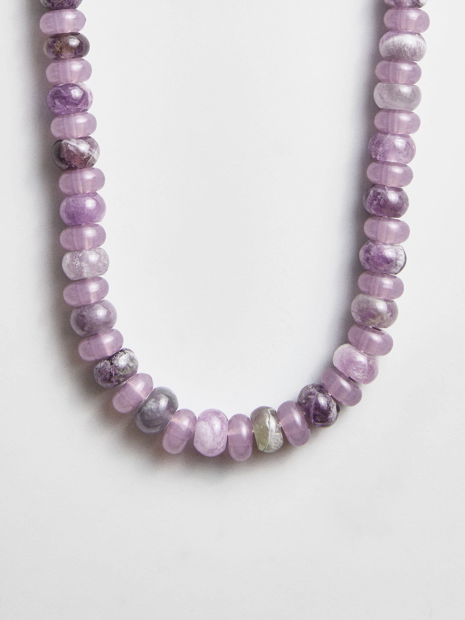 Joyce Semi-Precious Beaded Necklace - Light Amethyst-Blues Comming