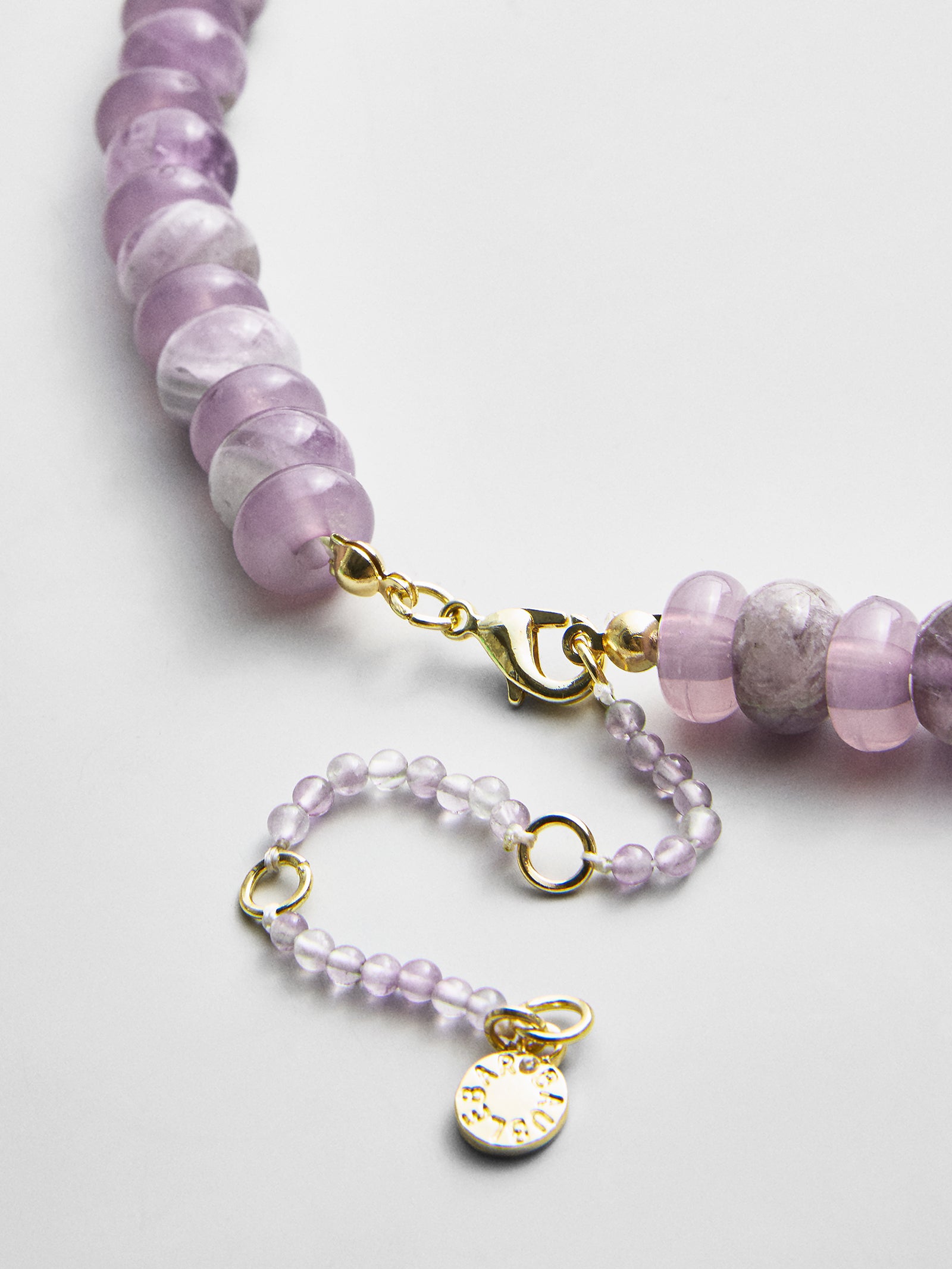 Joyce Semi-Precious Beaded Necklace - Light Amethyst-Blues Comming