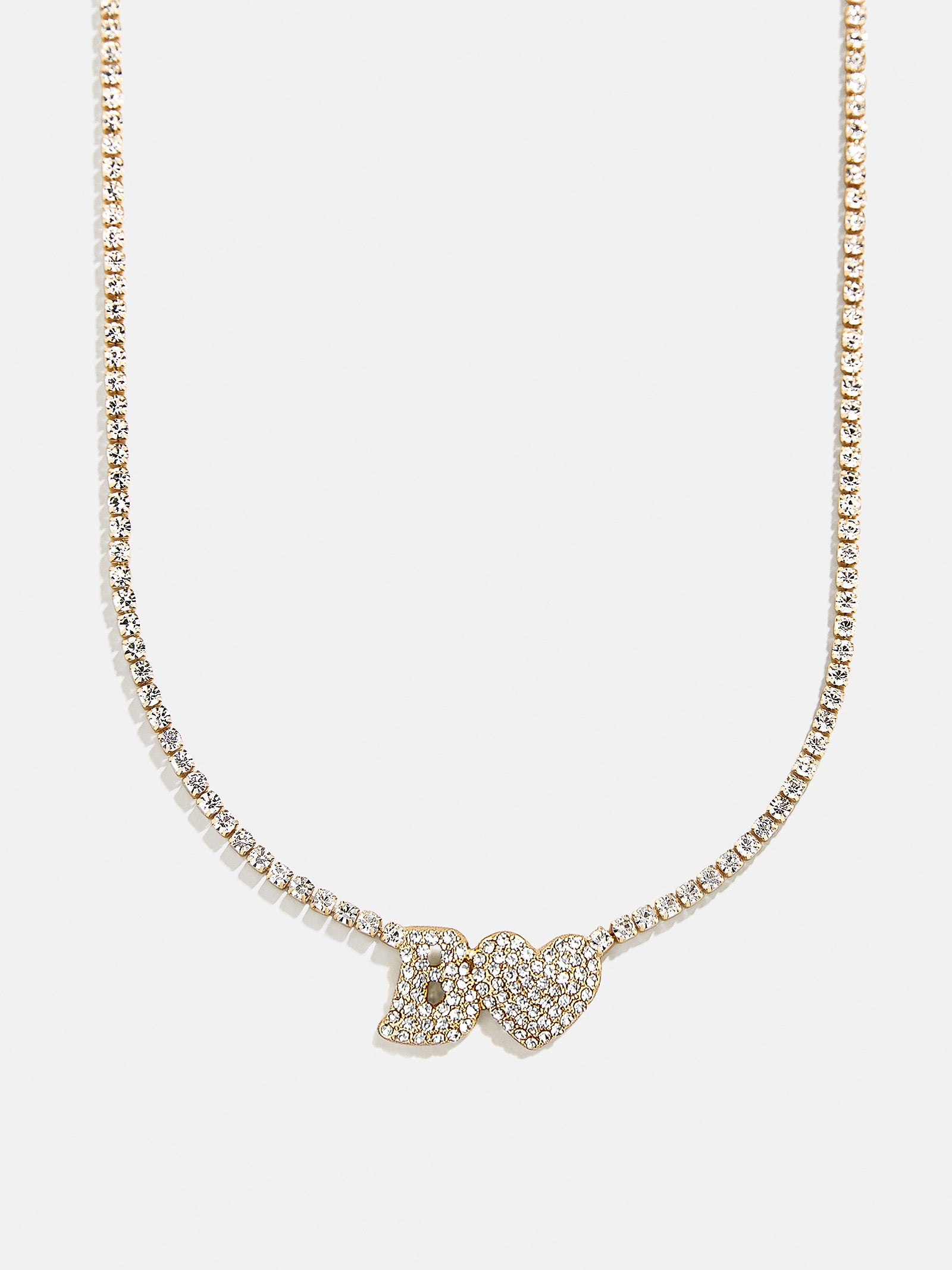 Love Letter Kids' Initial Tennis Necklace - Gold/Pavé-Blues Comming