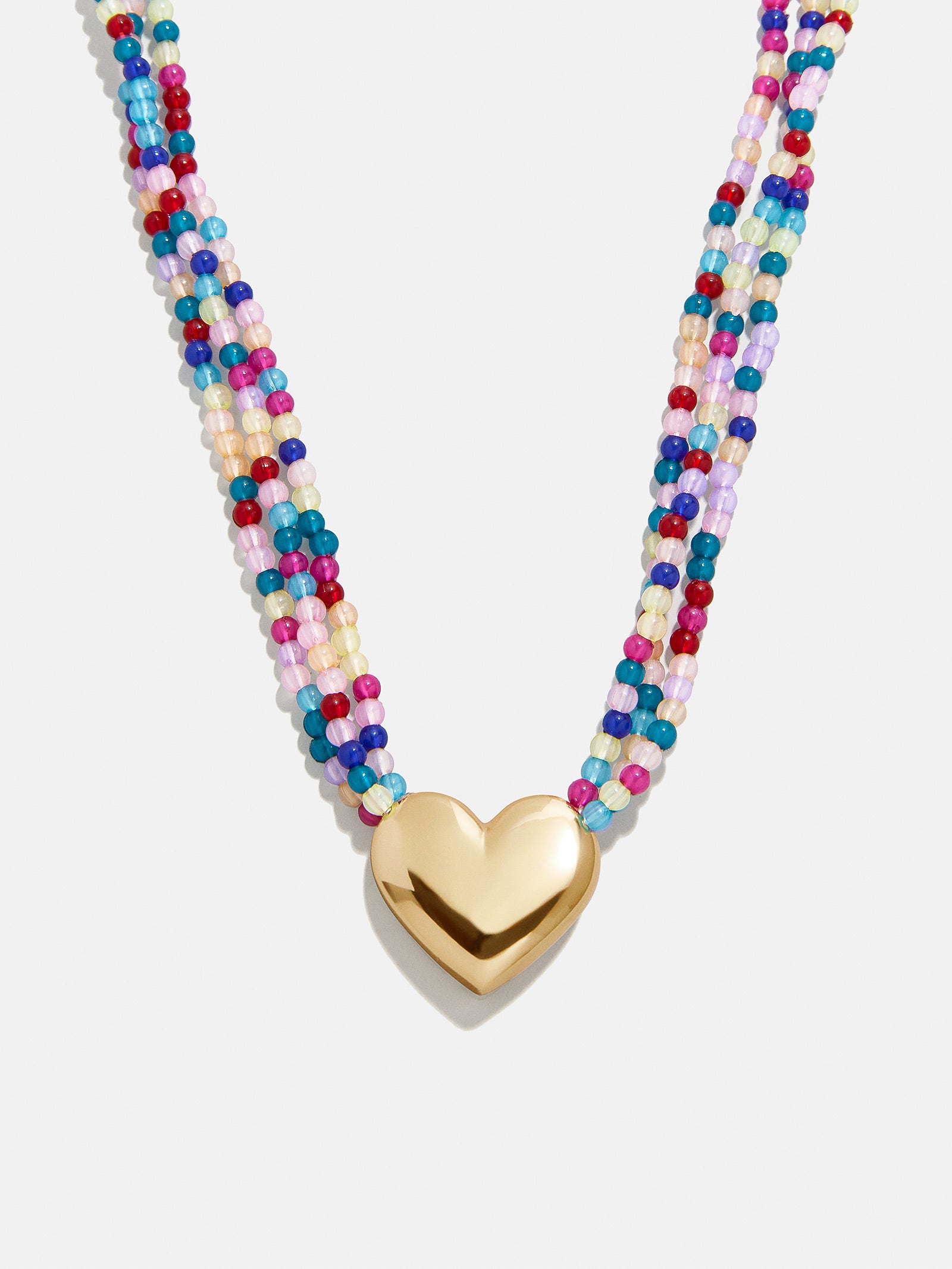 Millie Kids' Bubble Heart Necklace - Gold/Multi-Blues Comming