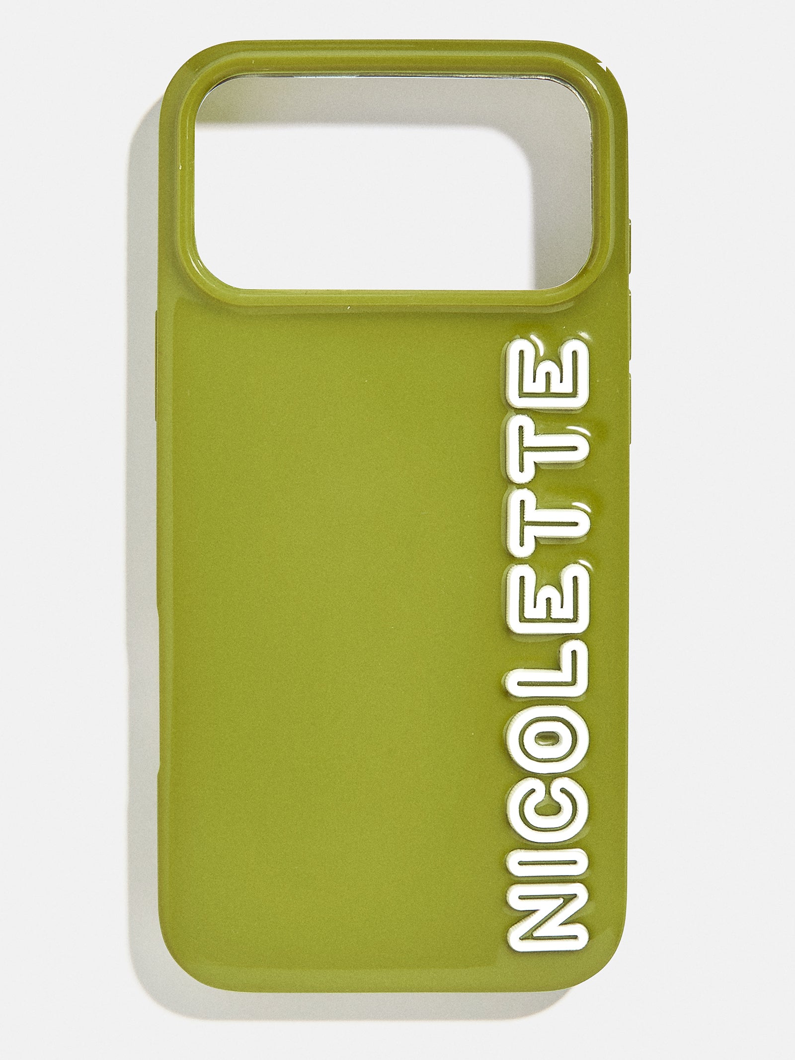 Fine Line Custom iPhone Case - Olive Green/White-Blues Comming