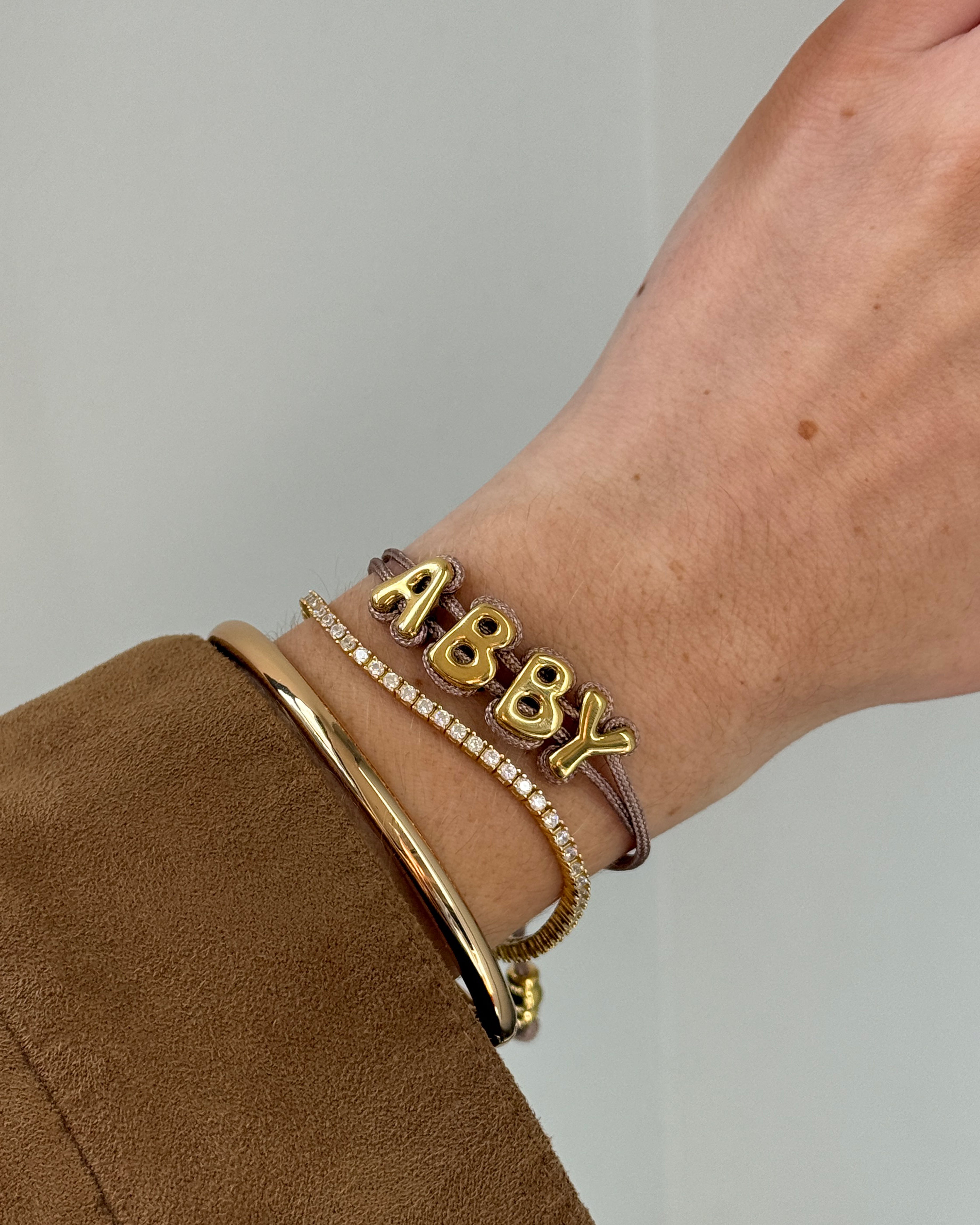 Wrapped Up Bubble Waterproof Custom Metallic Cord Bracelet - Multi-Blues Comming