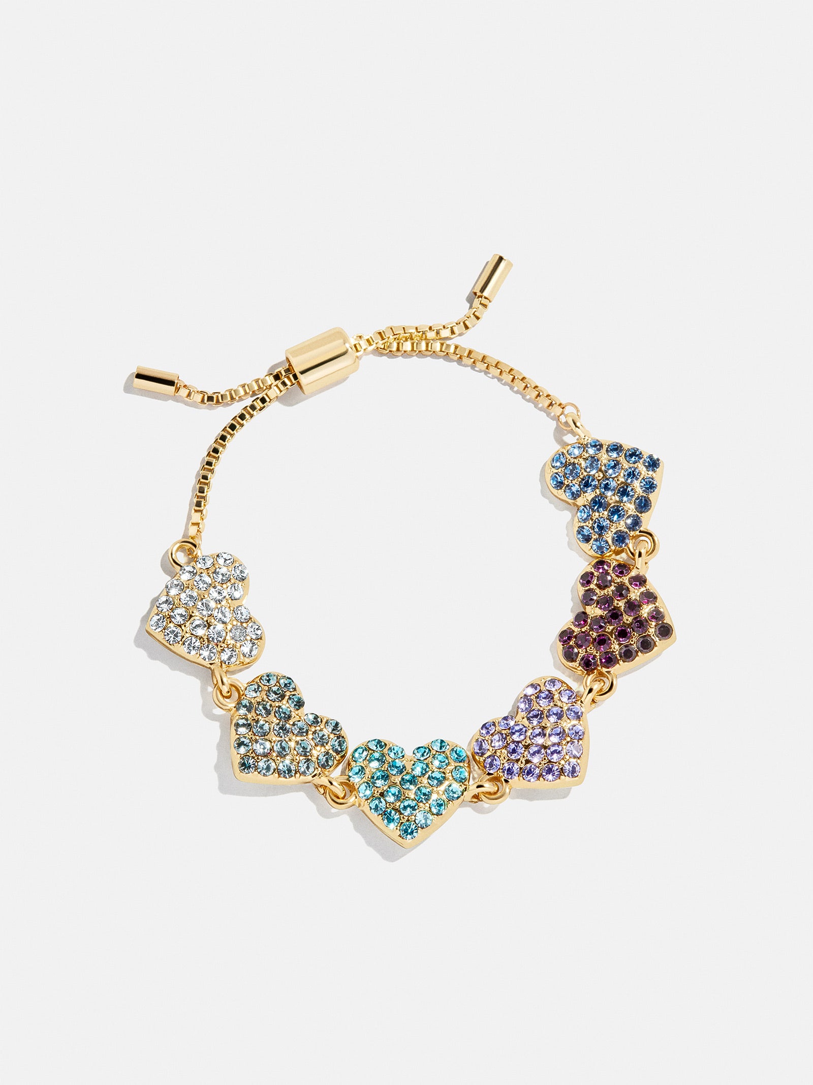 Hearts for Days Kids' Crystal Heart Bracelet - Blue Multi-Blues Comming