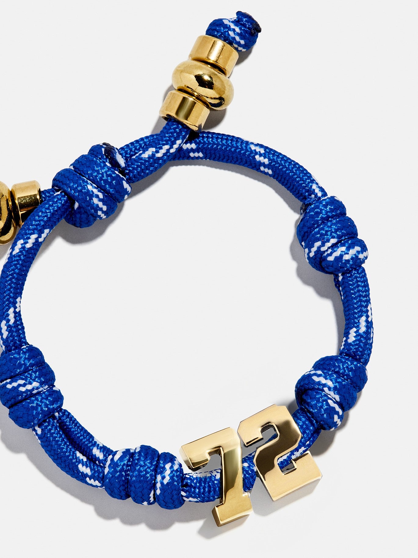 Knotty Varsity Number Custom Bracelet - Cobalt Double Digit-Blues Comming