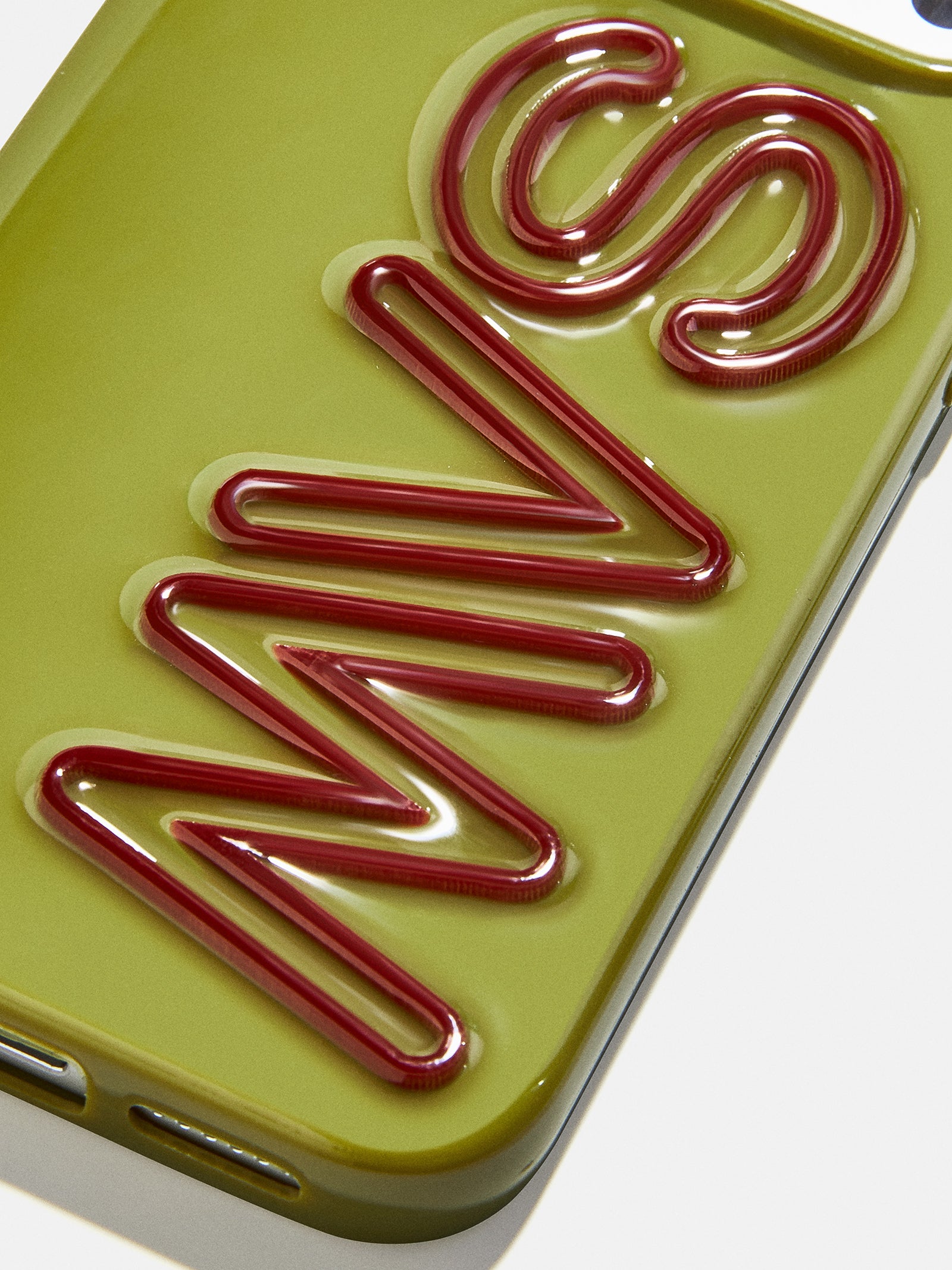 Fine Line Custom iPhone Case - Olive Green/Dark Brown-Blues Comming