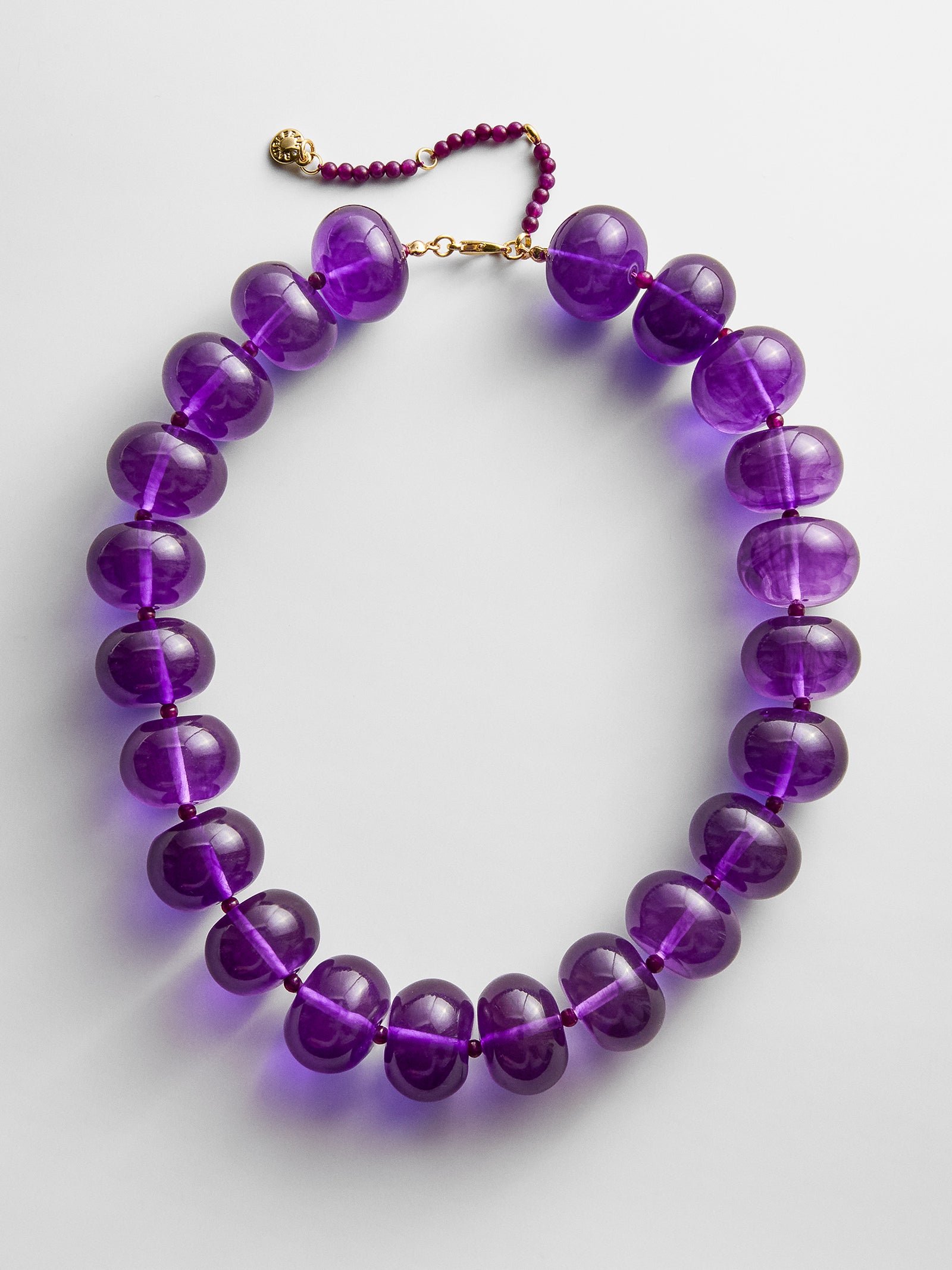 Joan Semi-Precious Necklace - Amethyst-Blues Comming