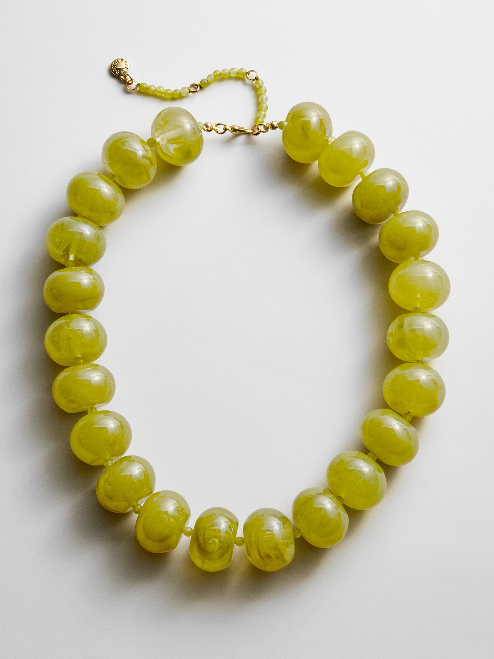 Joan Semi-Precious Necklace - Olive-Blues Comming