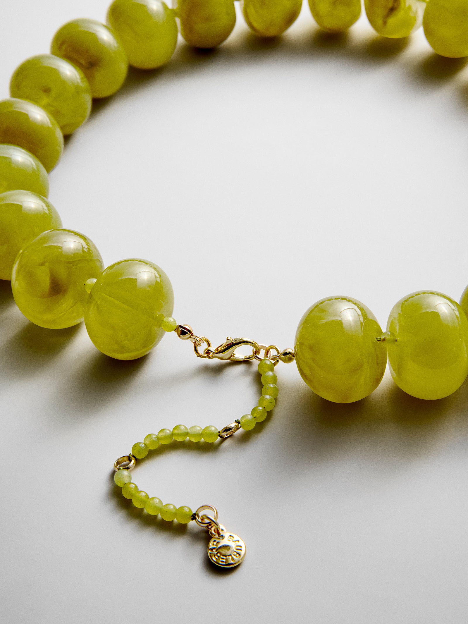 Joan Semi-Precious Necklace - Olive-Blues Comming