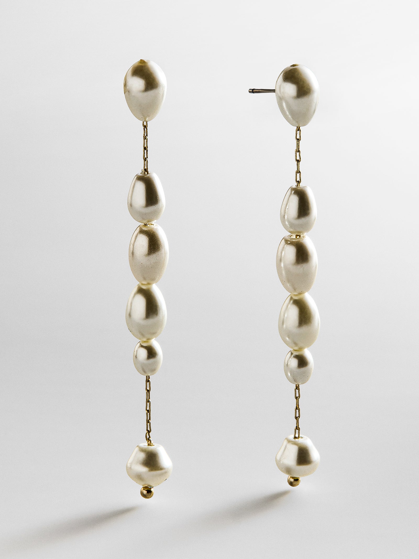 Cindy Pearl Earrings - Gold/Pearl-Blues Comming