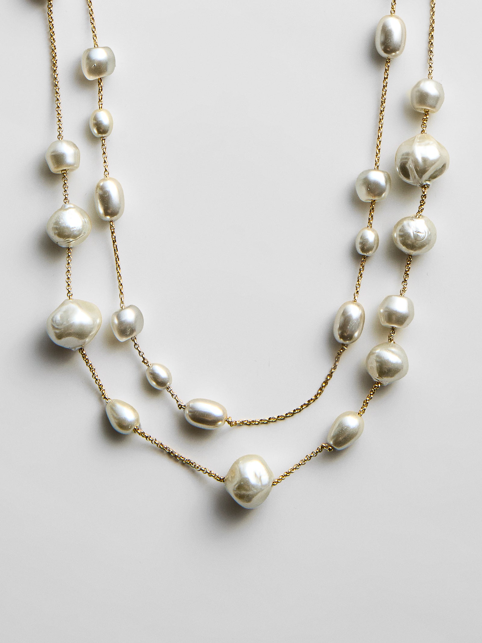 Blair Layered Pearl Necklace - Blair Layered Pearl Necklace-Blues Comming
