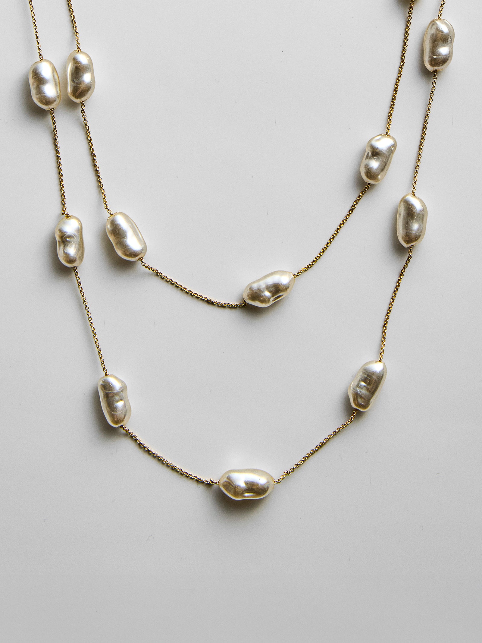 Teagan Long Pearl Necklace - Teagan Long Pearl Necklace-Blues Comming