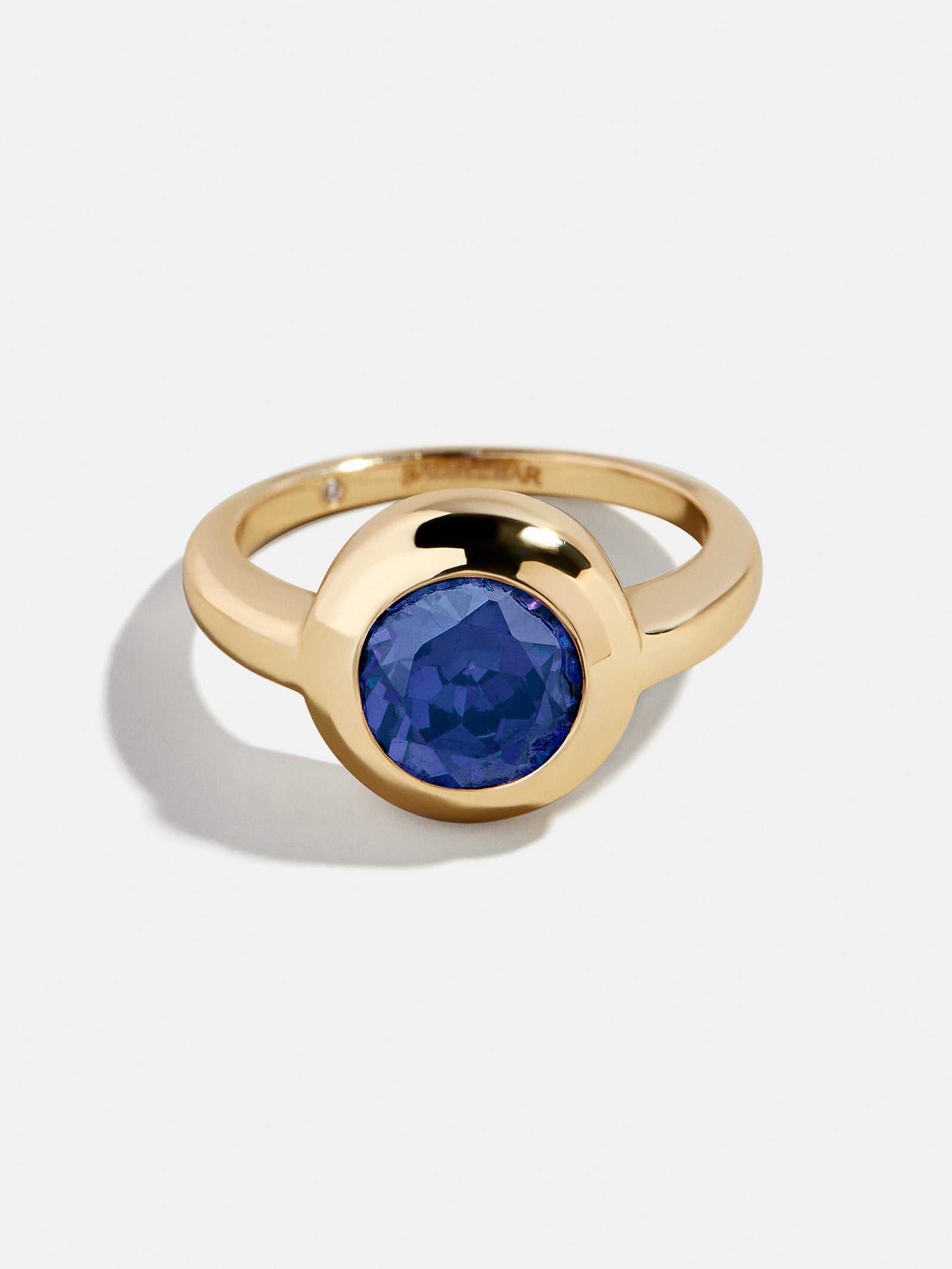 Gold Cubic Zirconia Custom Birthstone Ring - Sapphire-Blues Comming