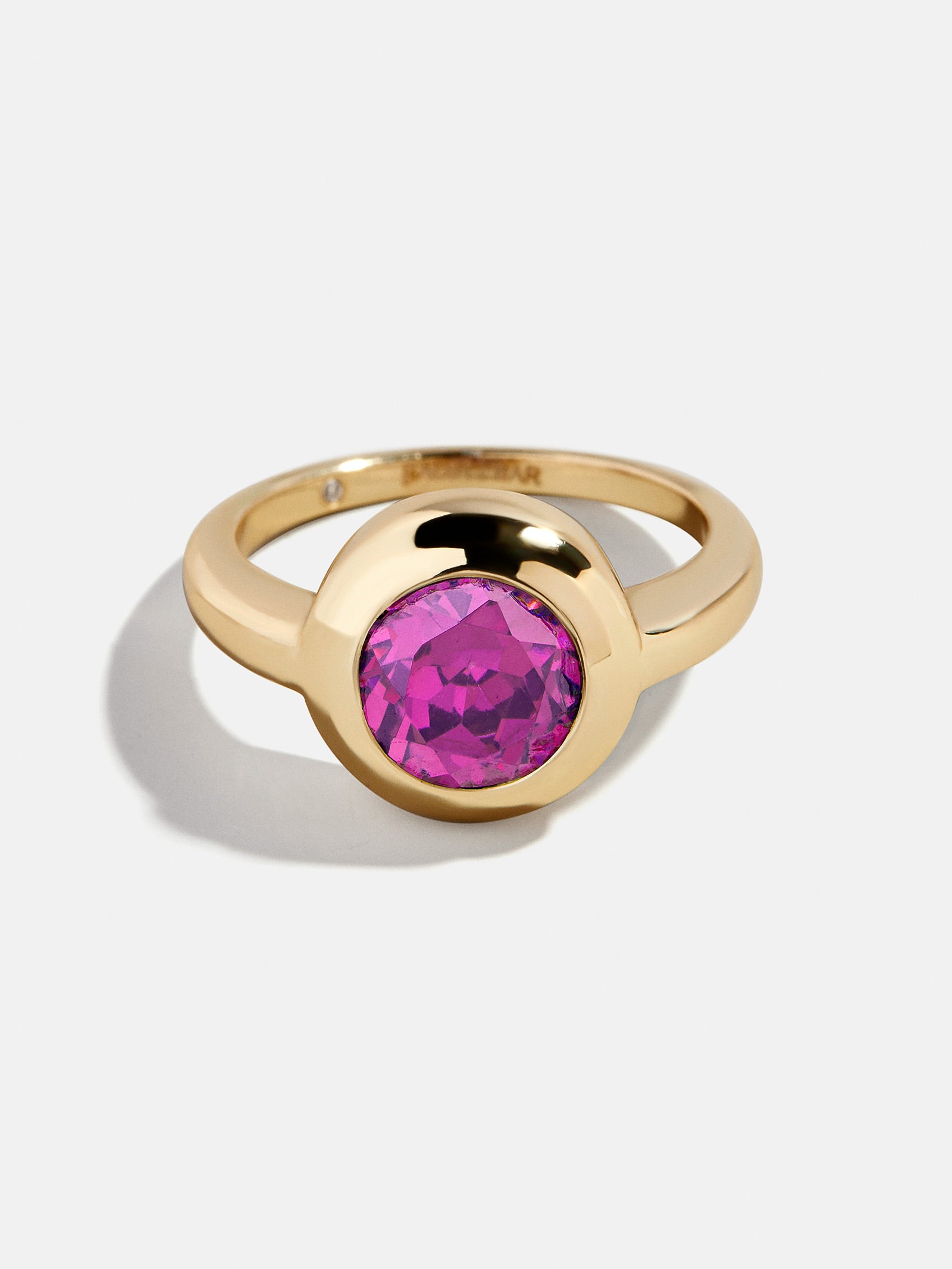 Gold Cubic Zirconia Custom Birthstone Ring - Rose-Blues Comming