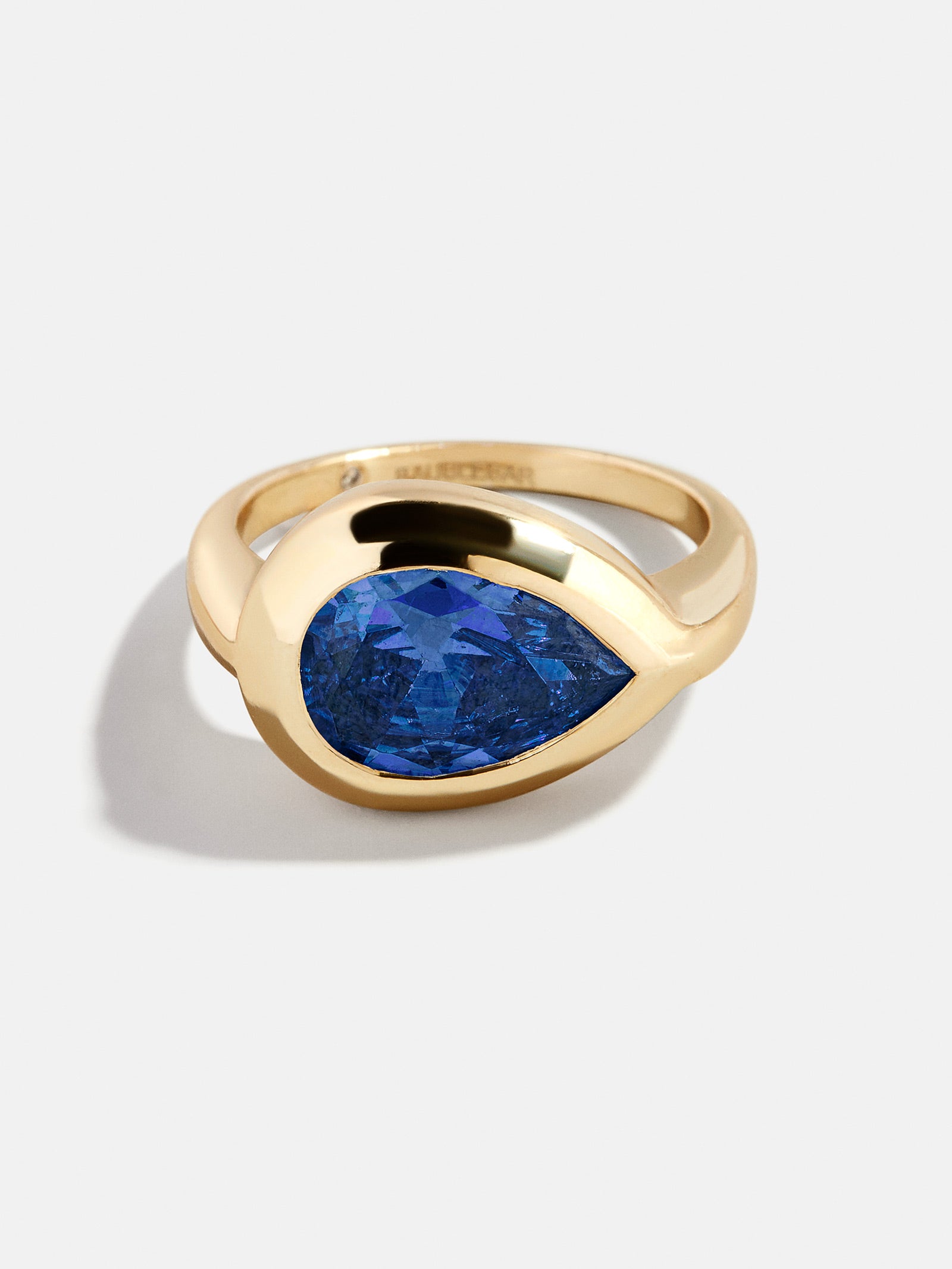 Gold Cubic Zirconia Custom Birthstone Ring - Sapphire-Blues Comming