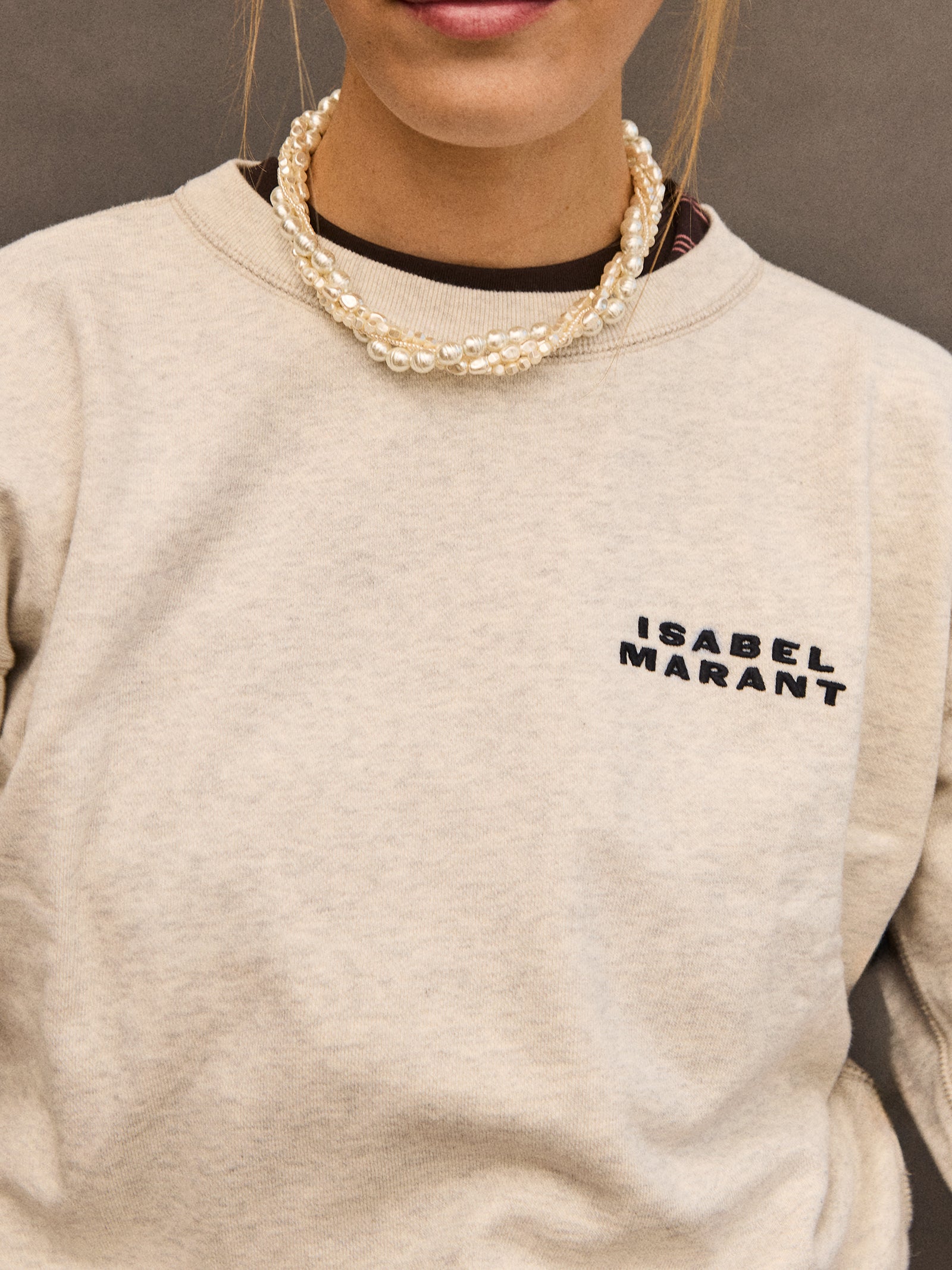 Adeline Pearl Layered Collar Necklace - Adeline Pearl Layered Collar Necklace