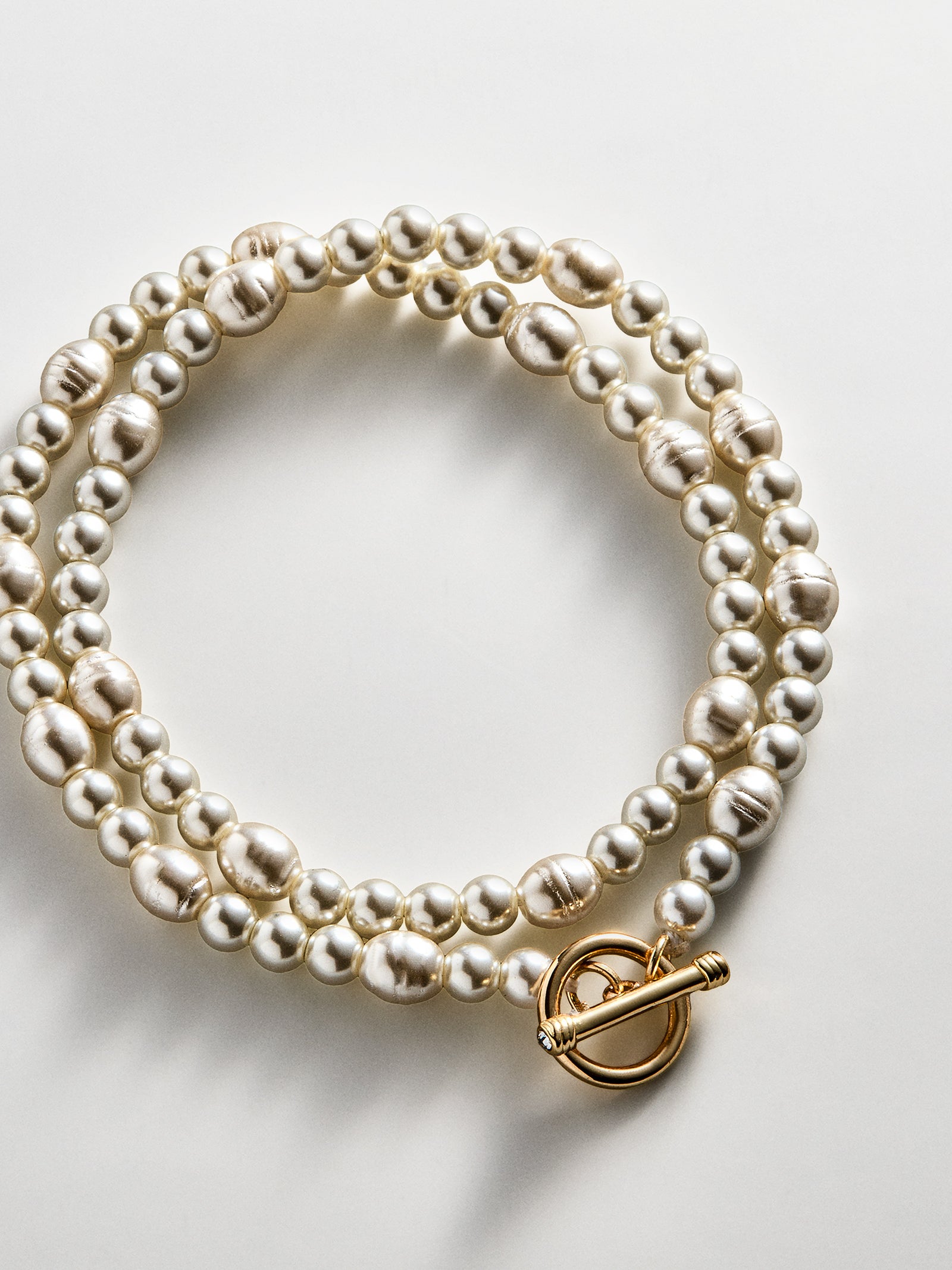 Charlotte Pearl Layered Bracelet - Pearl-Blues Comming