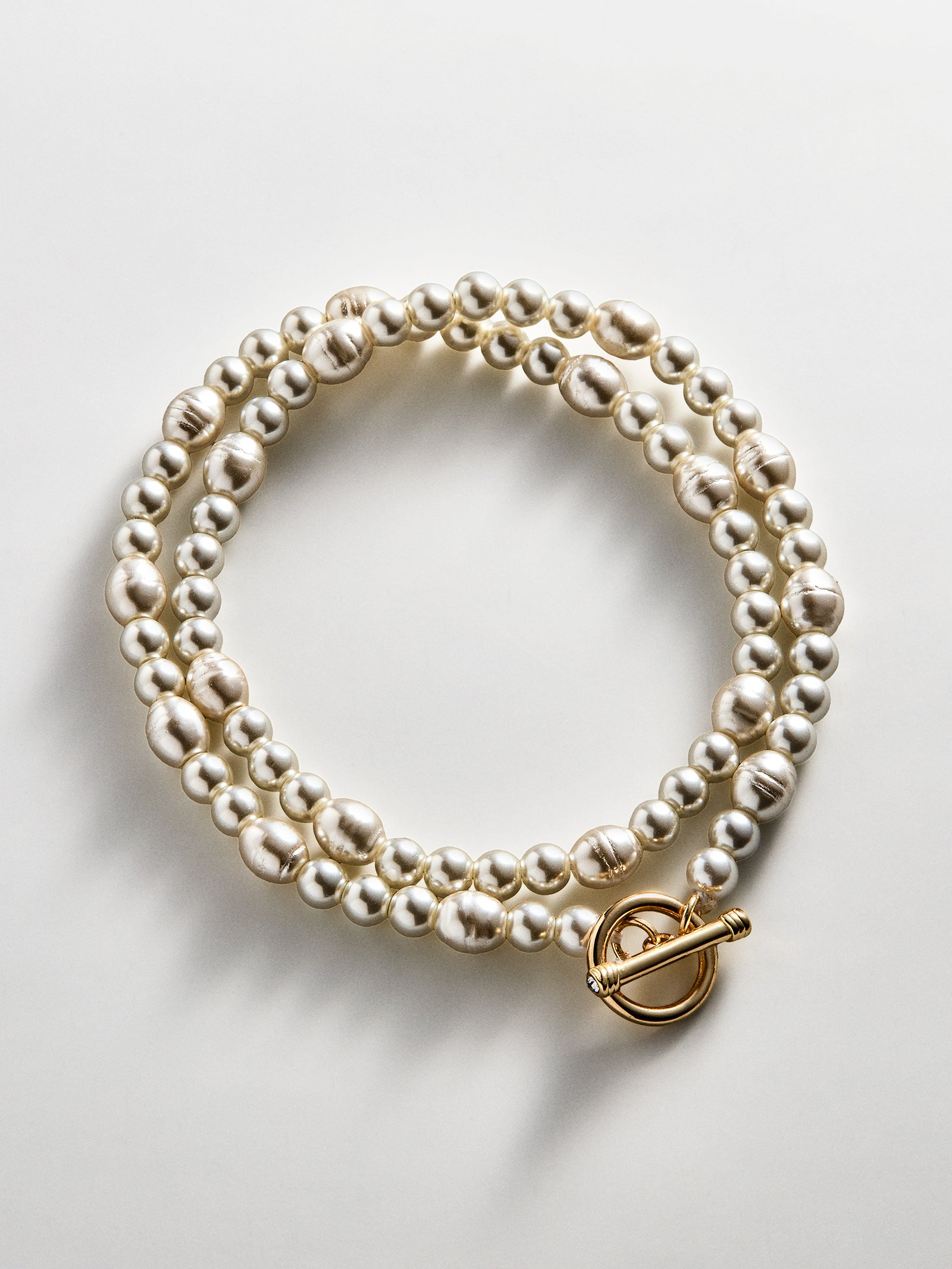 Charlotte Pearl Layered Bracelet - Pearl-Blues Comming