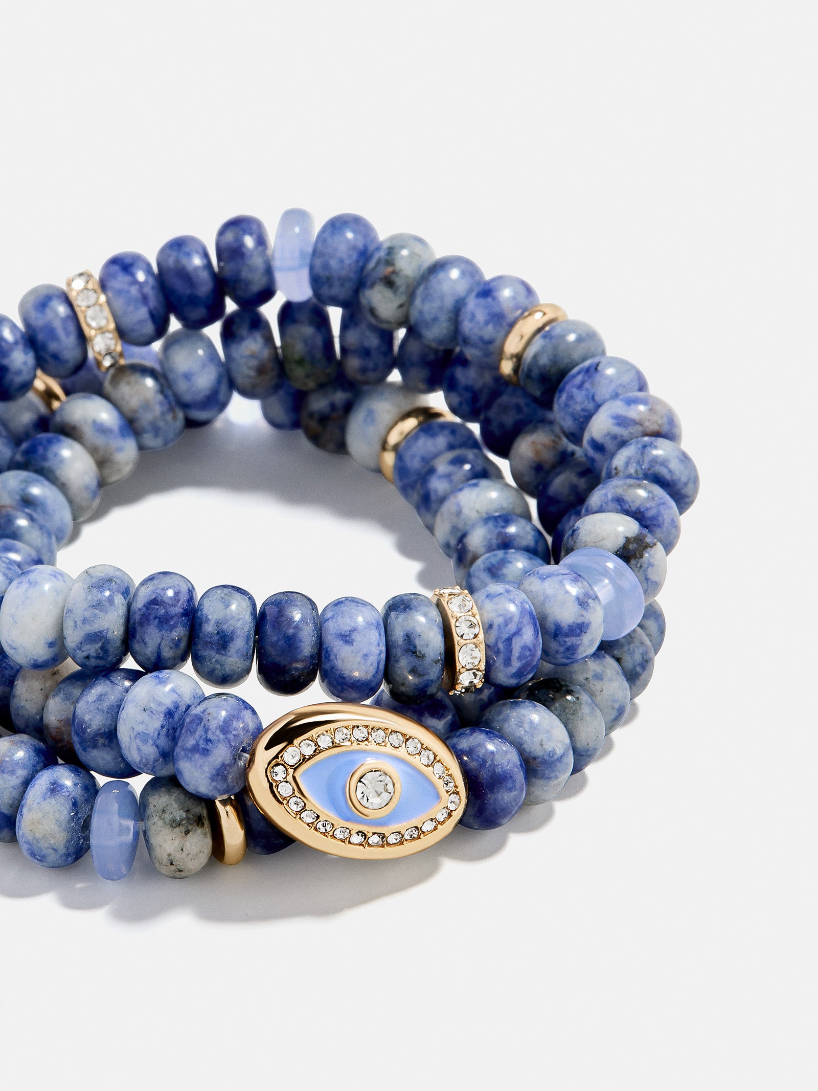 Energy Aligned Evil Eye Bracelet Set - Blue-Blues Comming