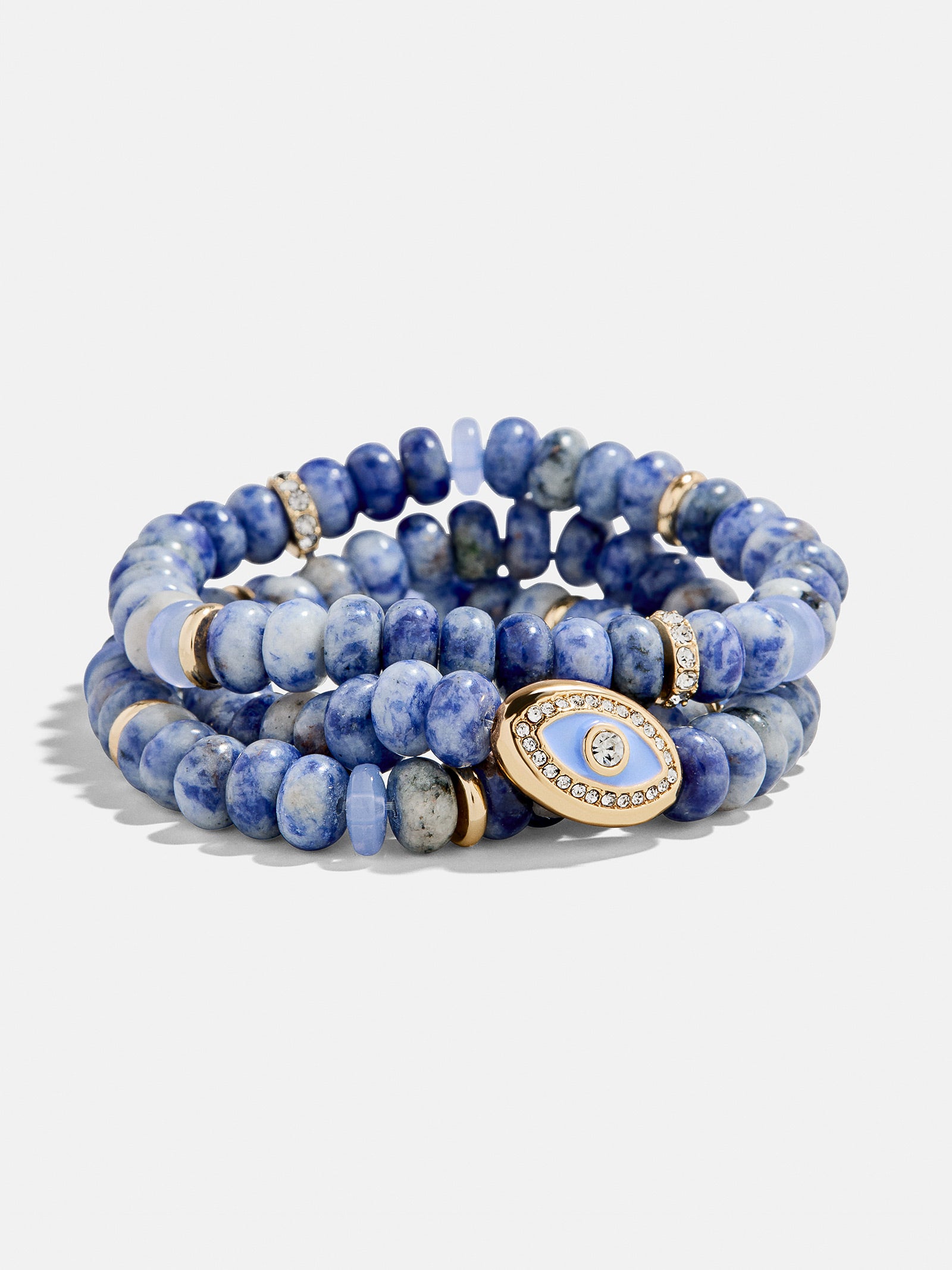 Energy Aligned Evil Eye Bracelet Set - Blue-Blues Comming