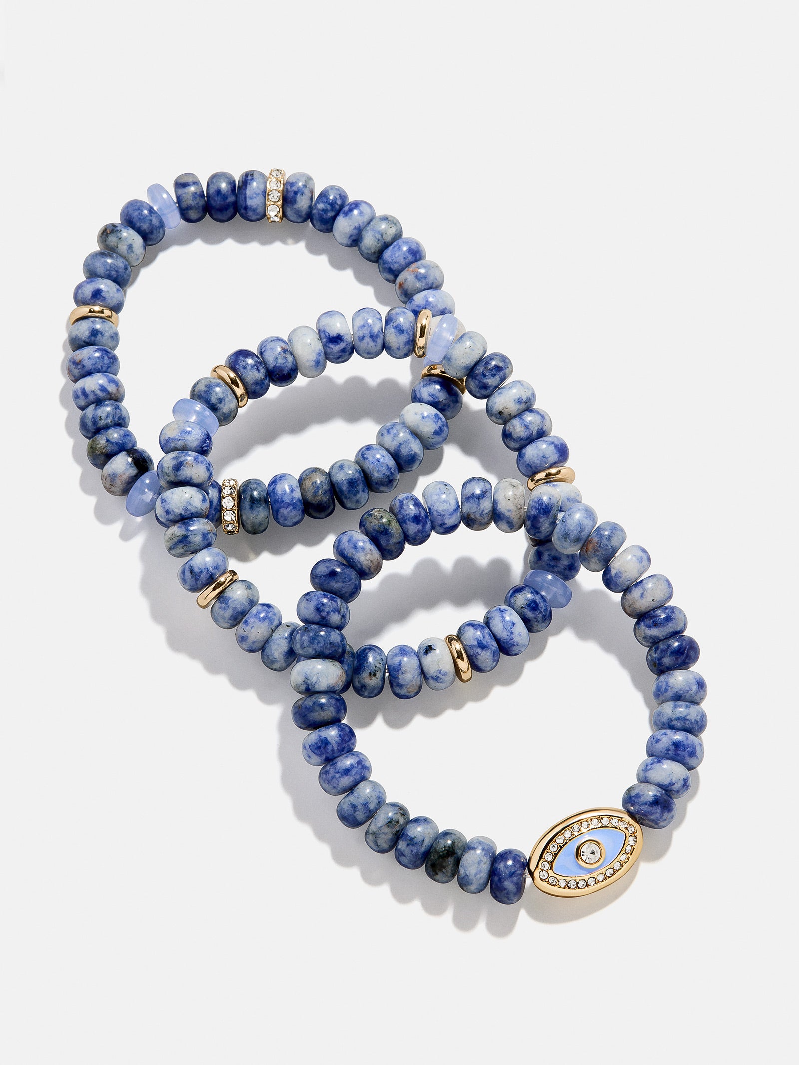 Energy Aligned Evil Eye Bracelet Set - Blue-Blues Comming