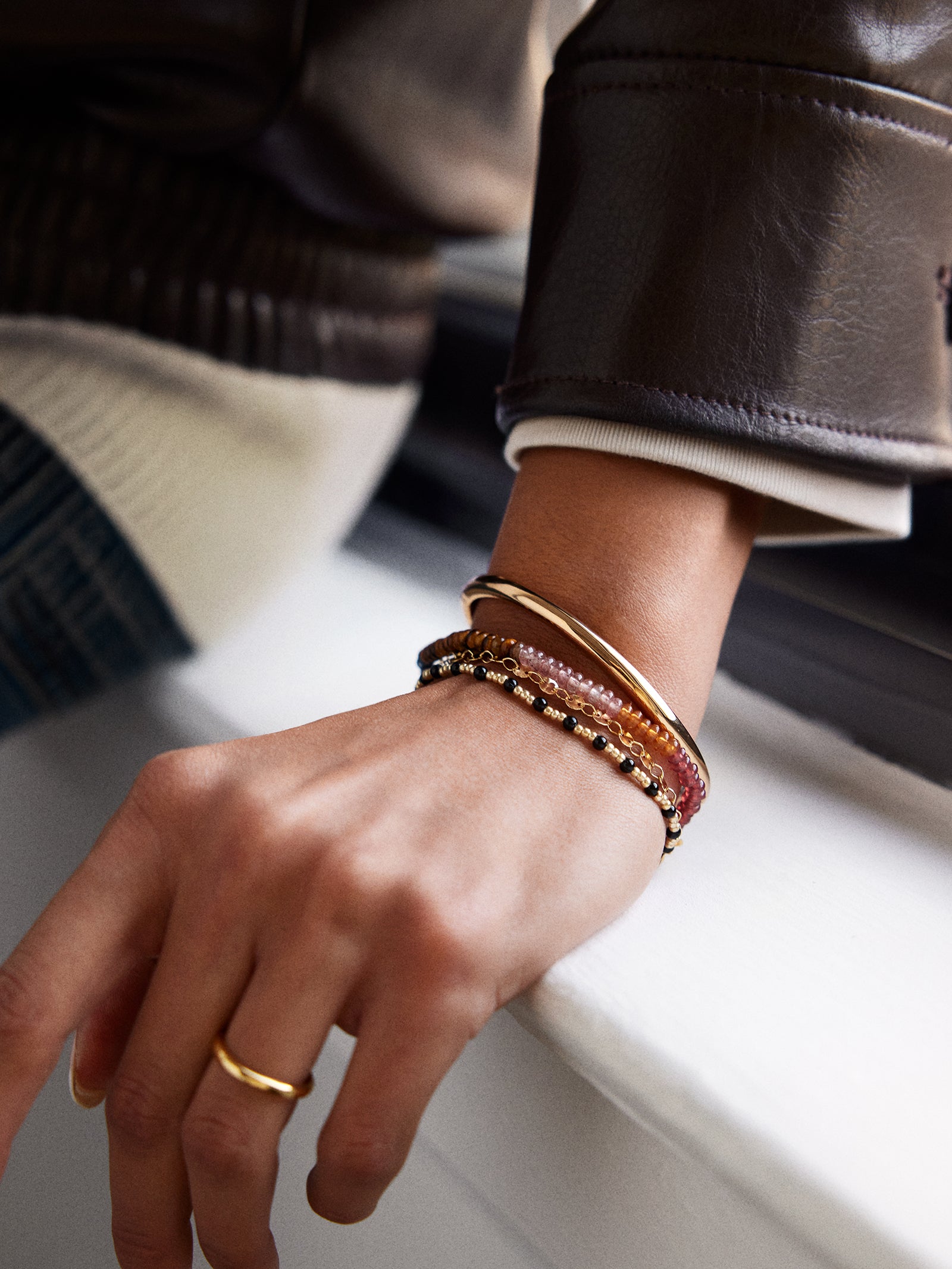 Rowan Semi-Precious Layered Bracelet - Bali