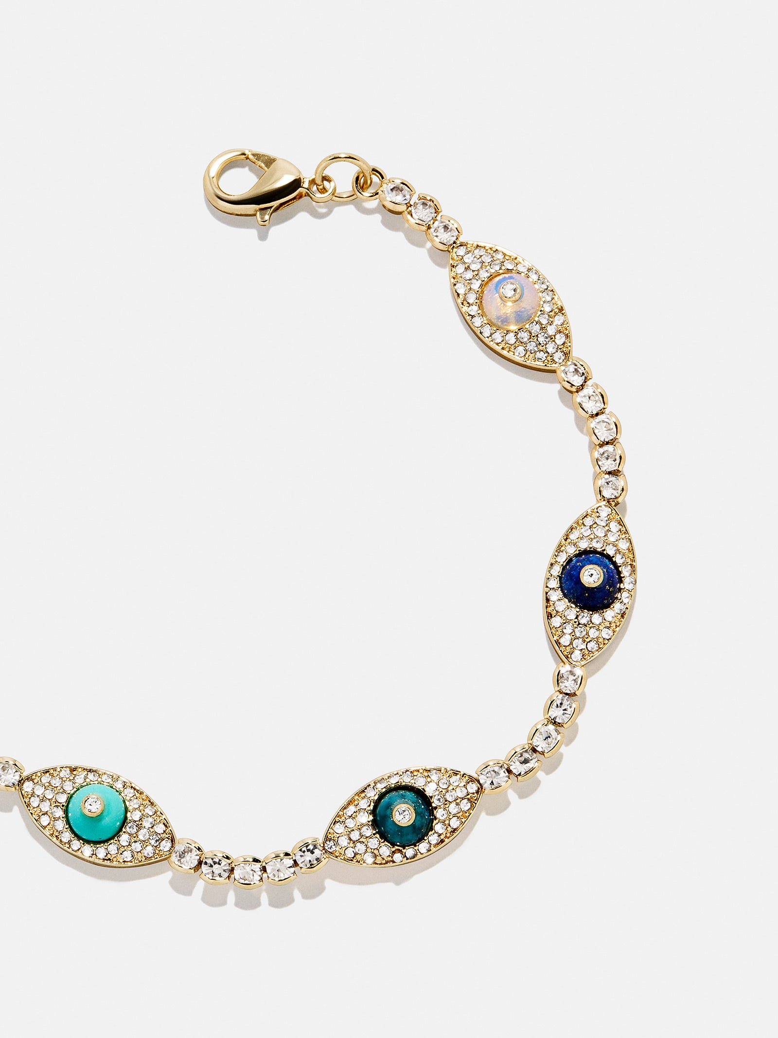 Iris Evil Eye Tennis Bracelet - Gold/Blue-Blues Comming