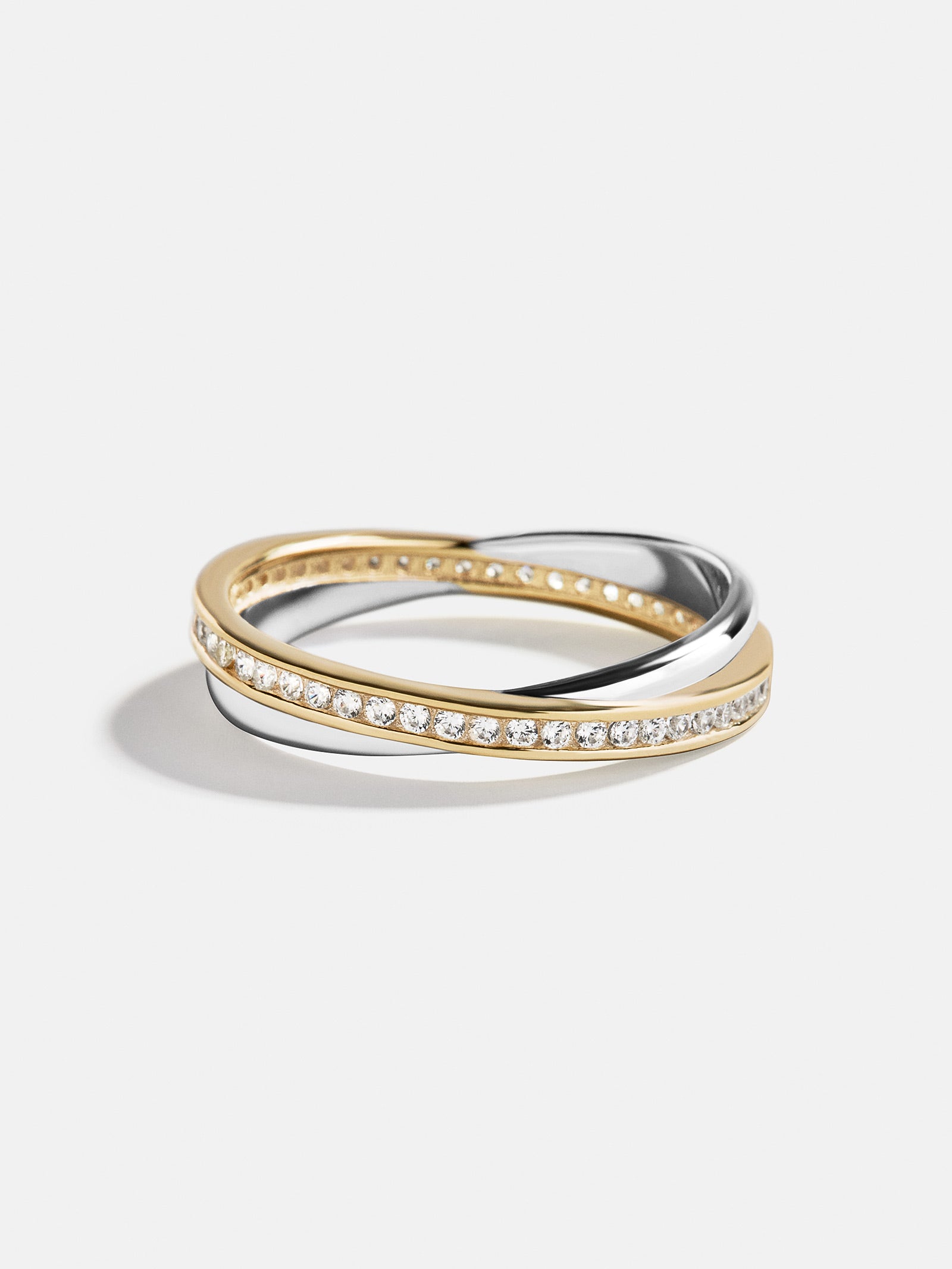 Melanie 14K Gold Ring - Gold/Silver-Blues Comming