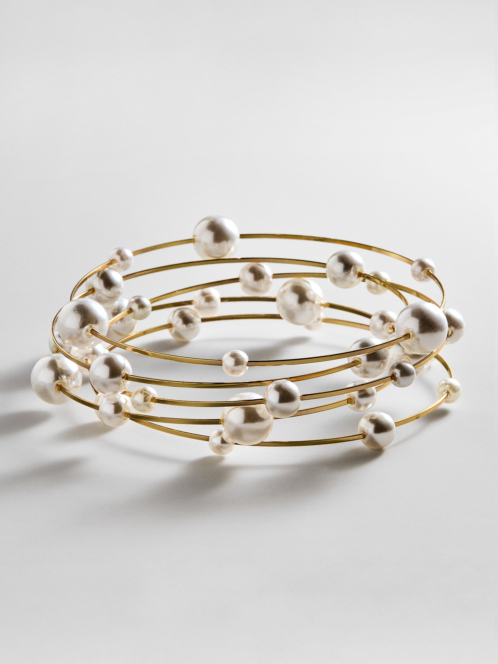 Blair Pearl Bracelet Set - Gold/Pearl-Blues Comming