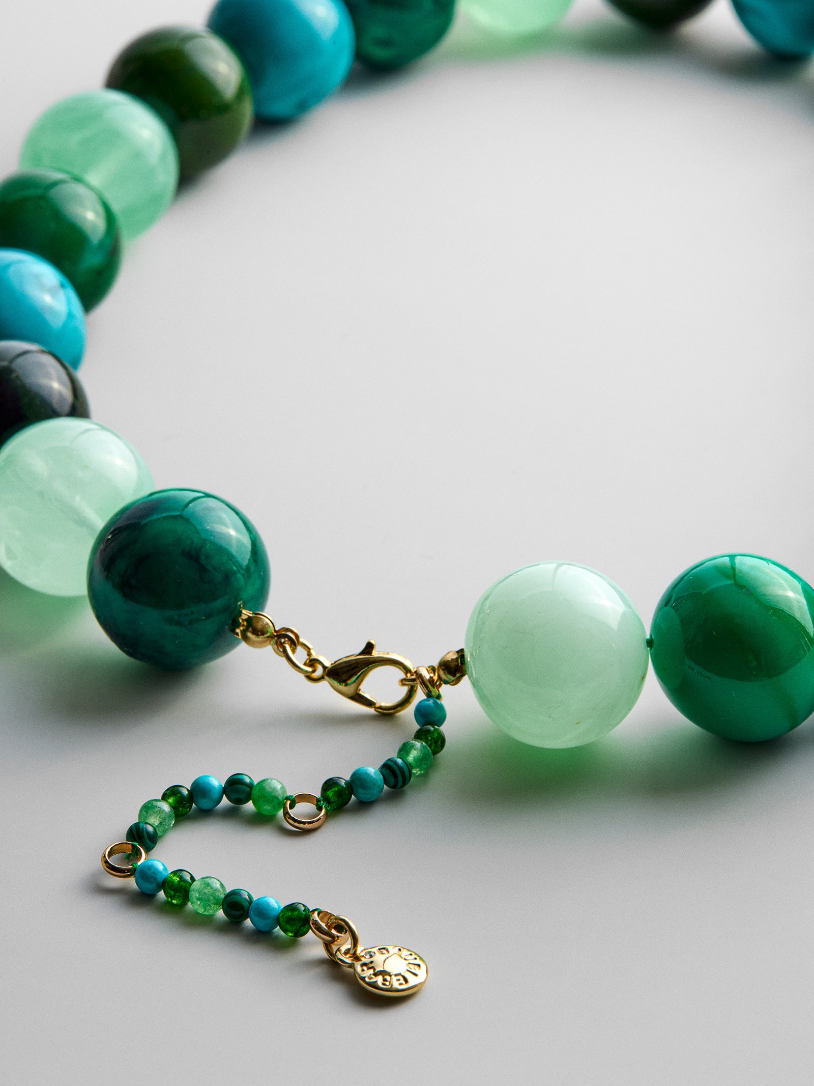 Jane Beaded Necklace - Blue Multi-Blues Comming