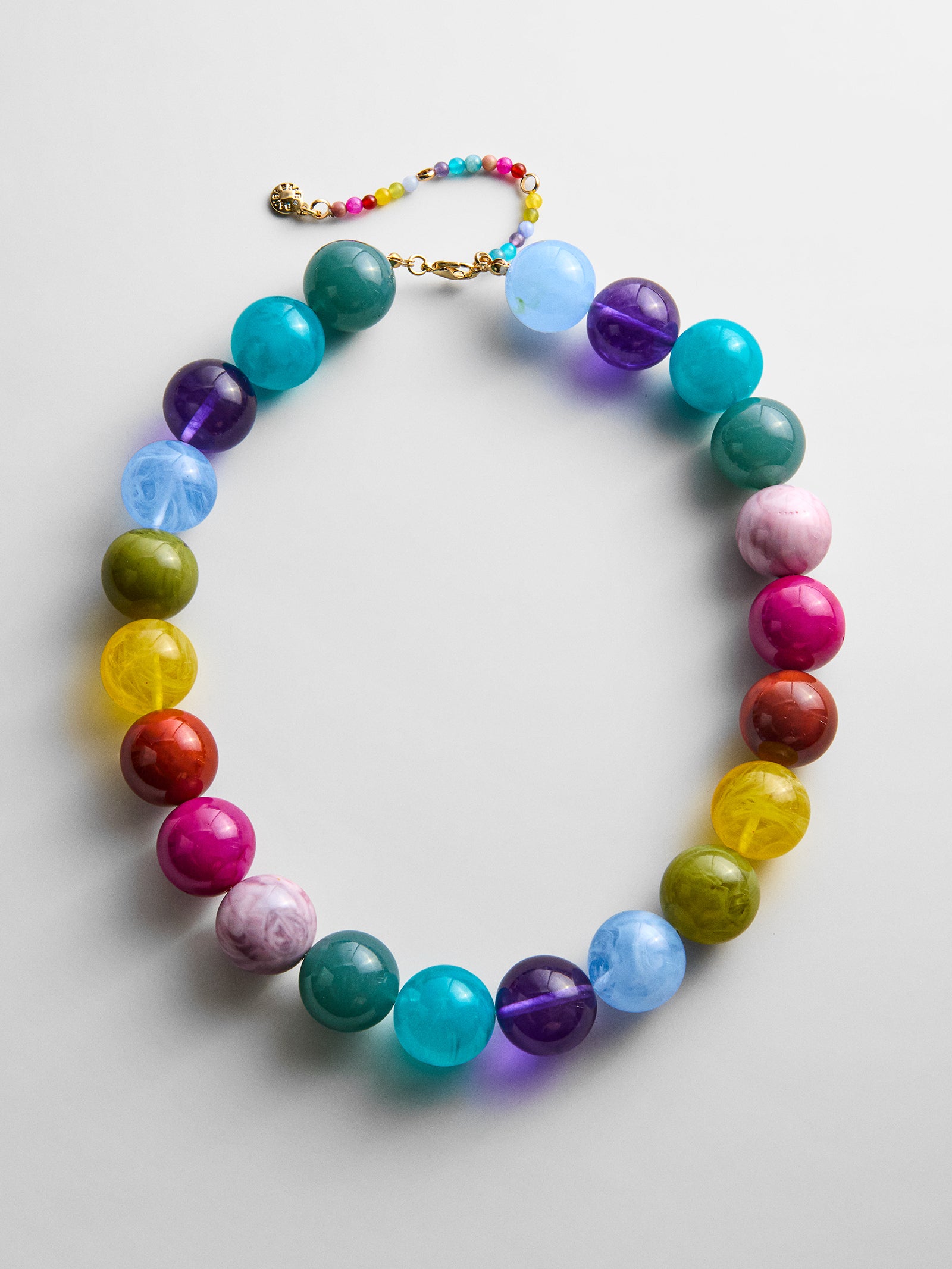 Jane Beaded Necklace - Multi-Blues Comming