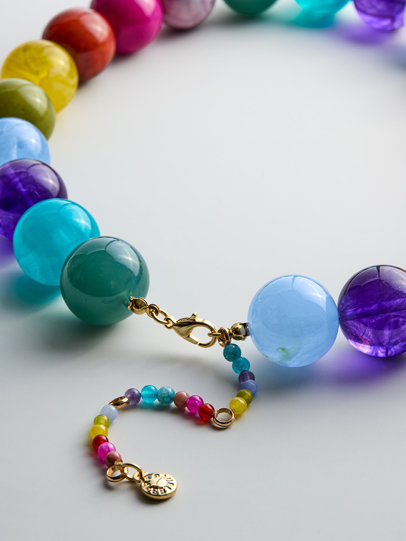 Jane Beaded Necklace - Multi-Blues Comming