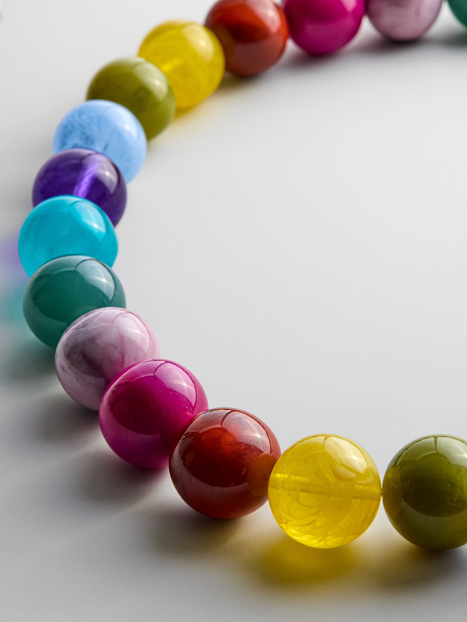 Jane Beaded Necklace - Multi-Blues Comming