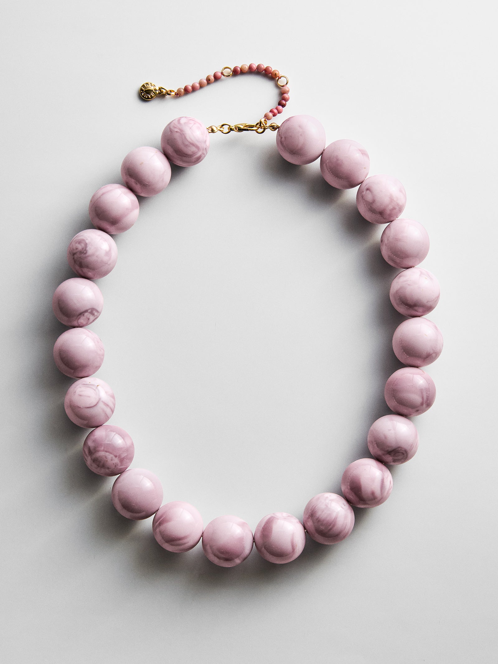 Jane Beaded Necklace - Smoky Rose Quartz-Blues Comming