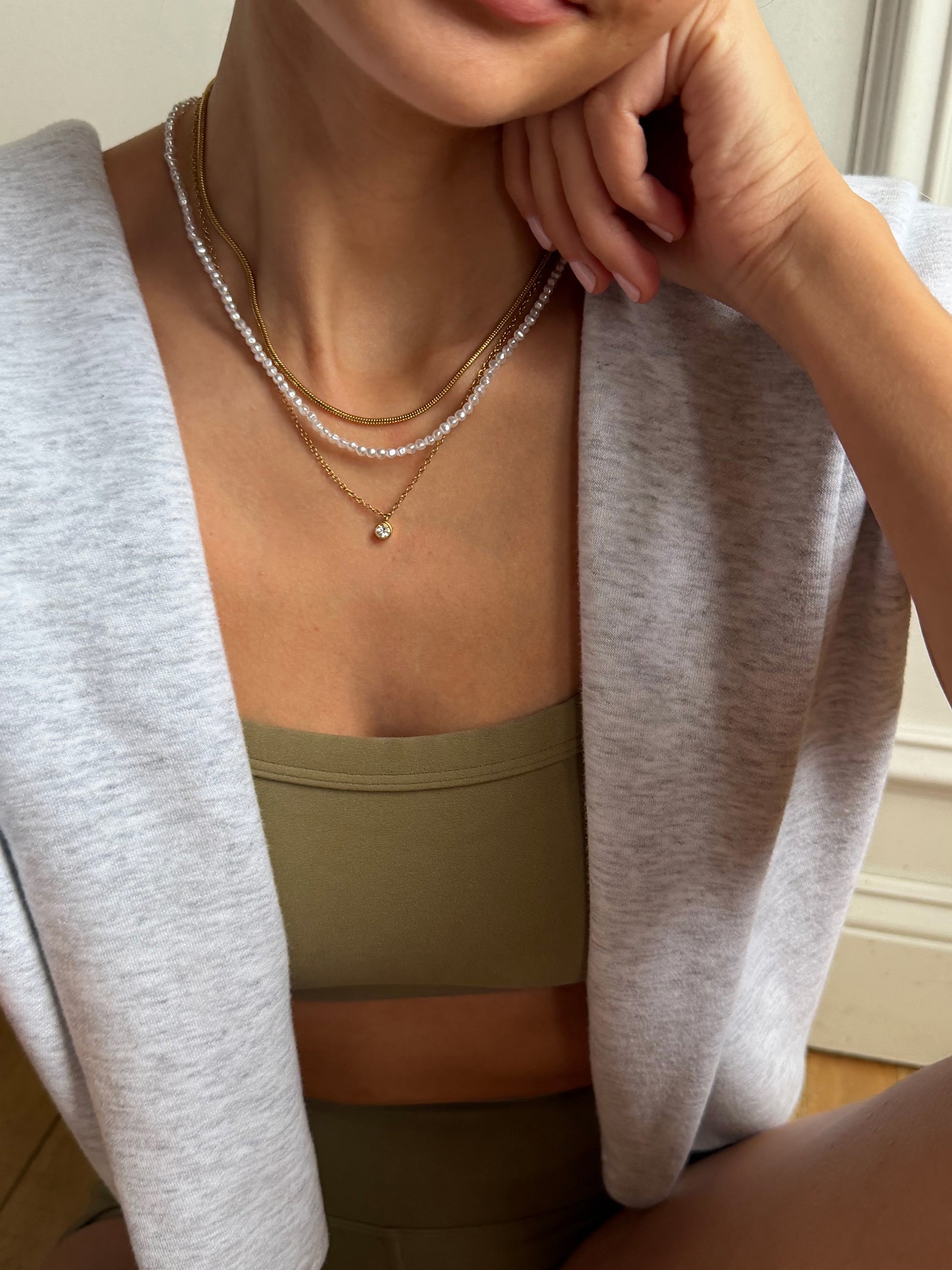 Rue Waterproof Necklace Set - Rue Waterproof Necklace Set-Blues Comming