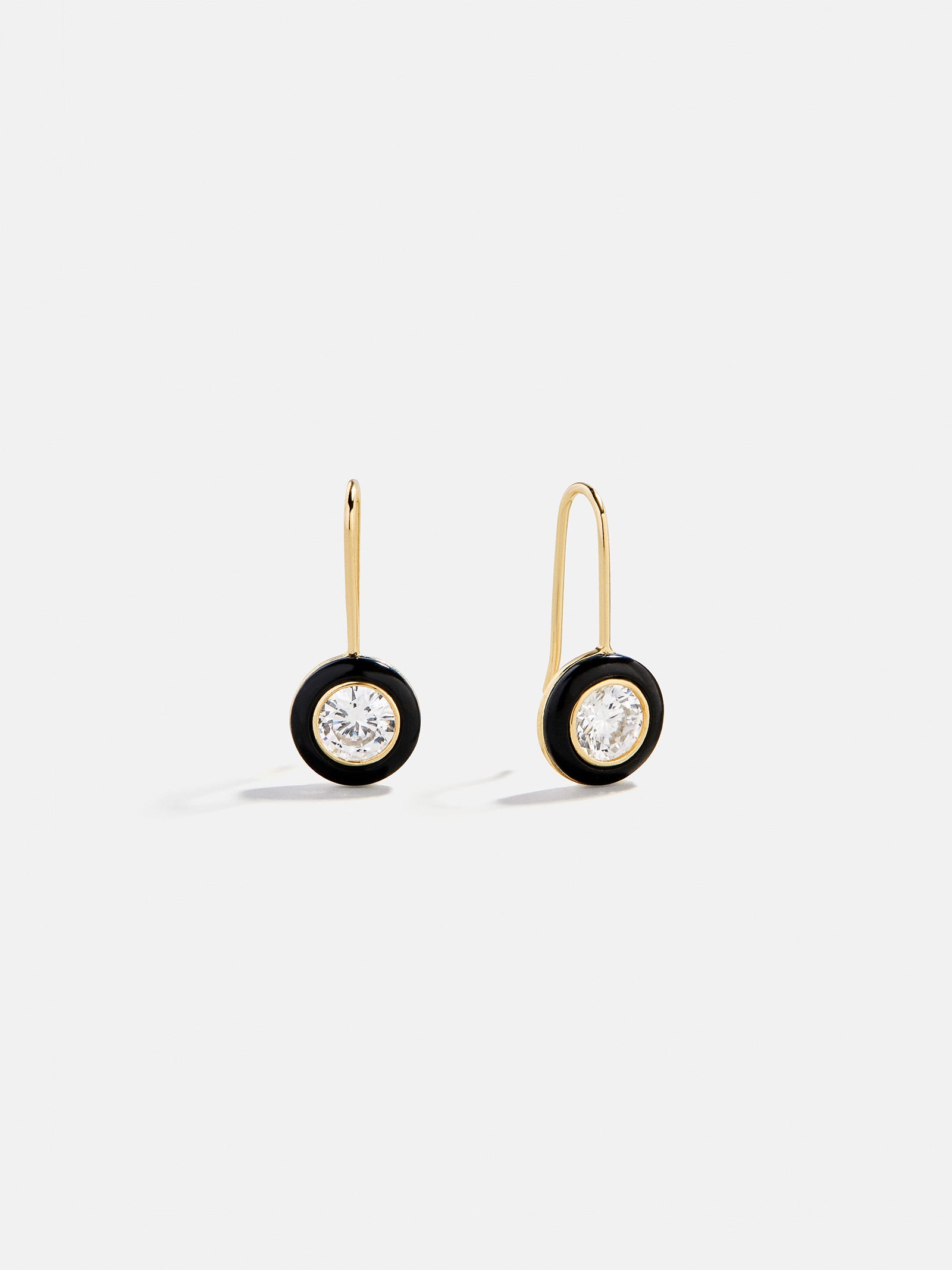 Fallon 14K Gold Semi-Precious Earrings - Onyx-Blues Comming