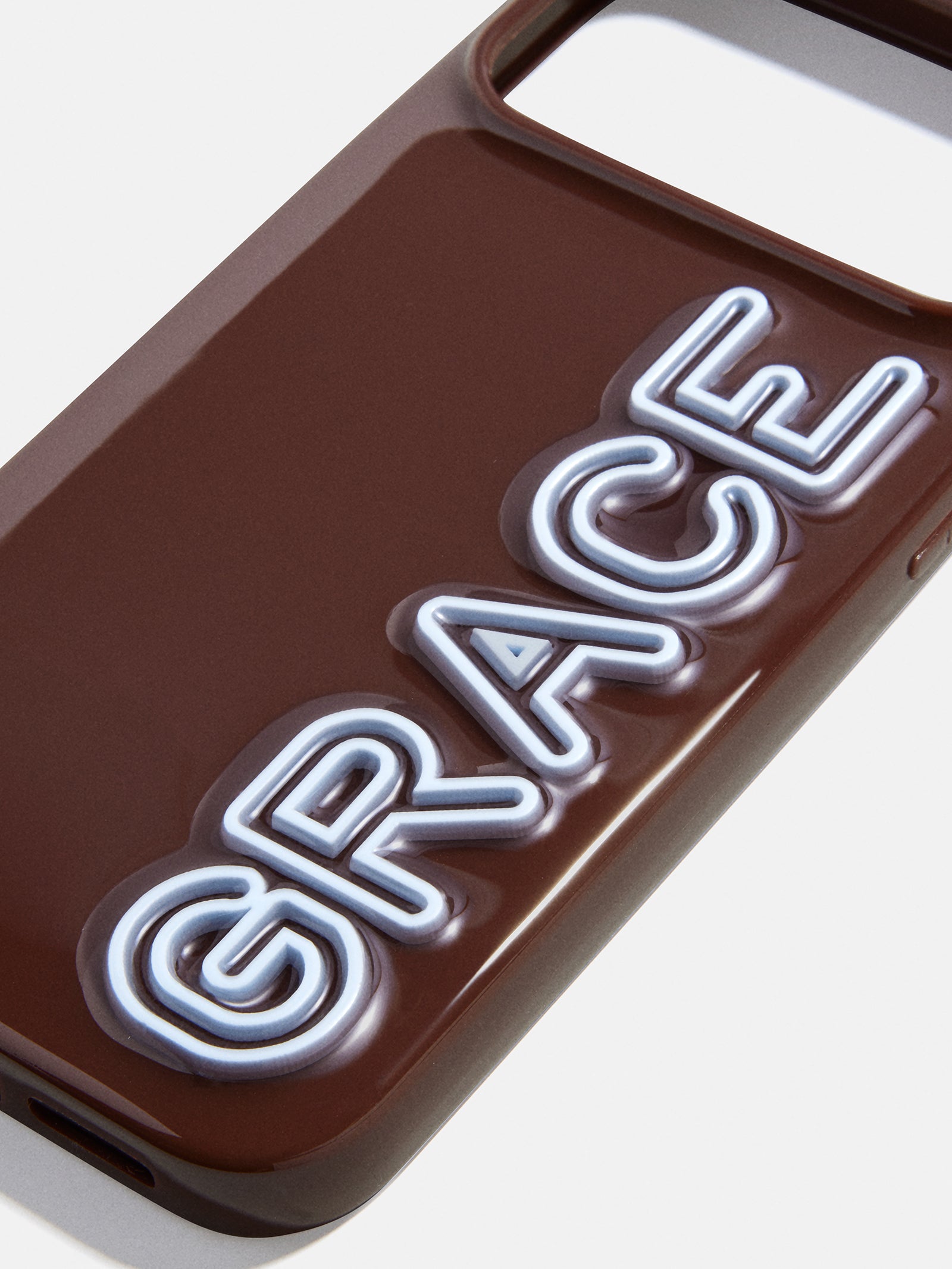 Fine Line Custom iPhone Case - Dark Brown/Baby Blue-Blues Comming