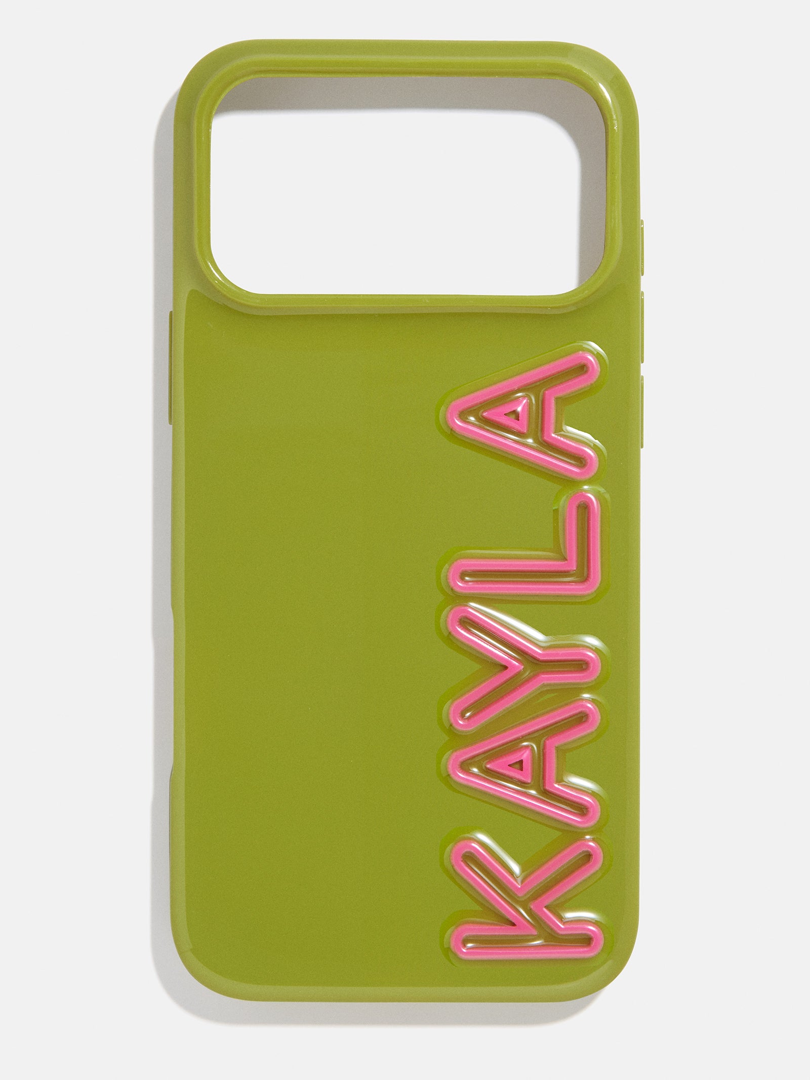 Fine Line Custom iPhone Case - Olive Green/Hot Pink-Blues Comming