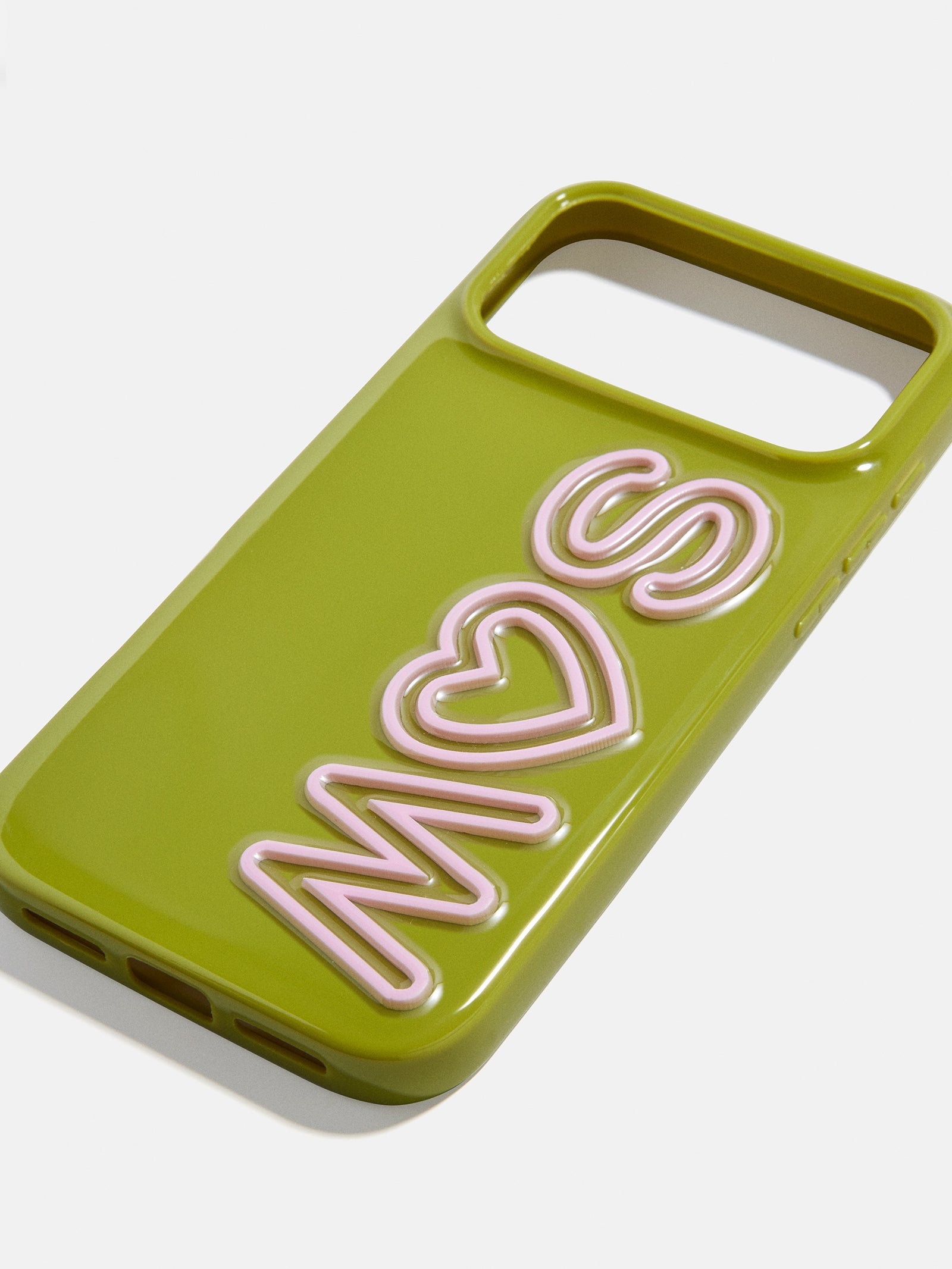 Fine Line Custom iPhone Case - Olive Green/Light Pink-Blues Comming