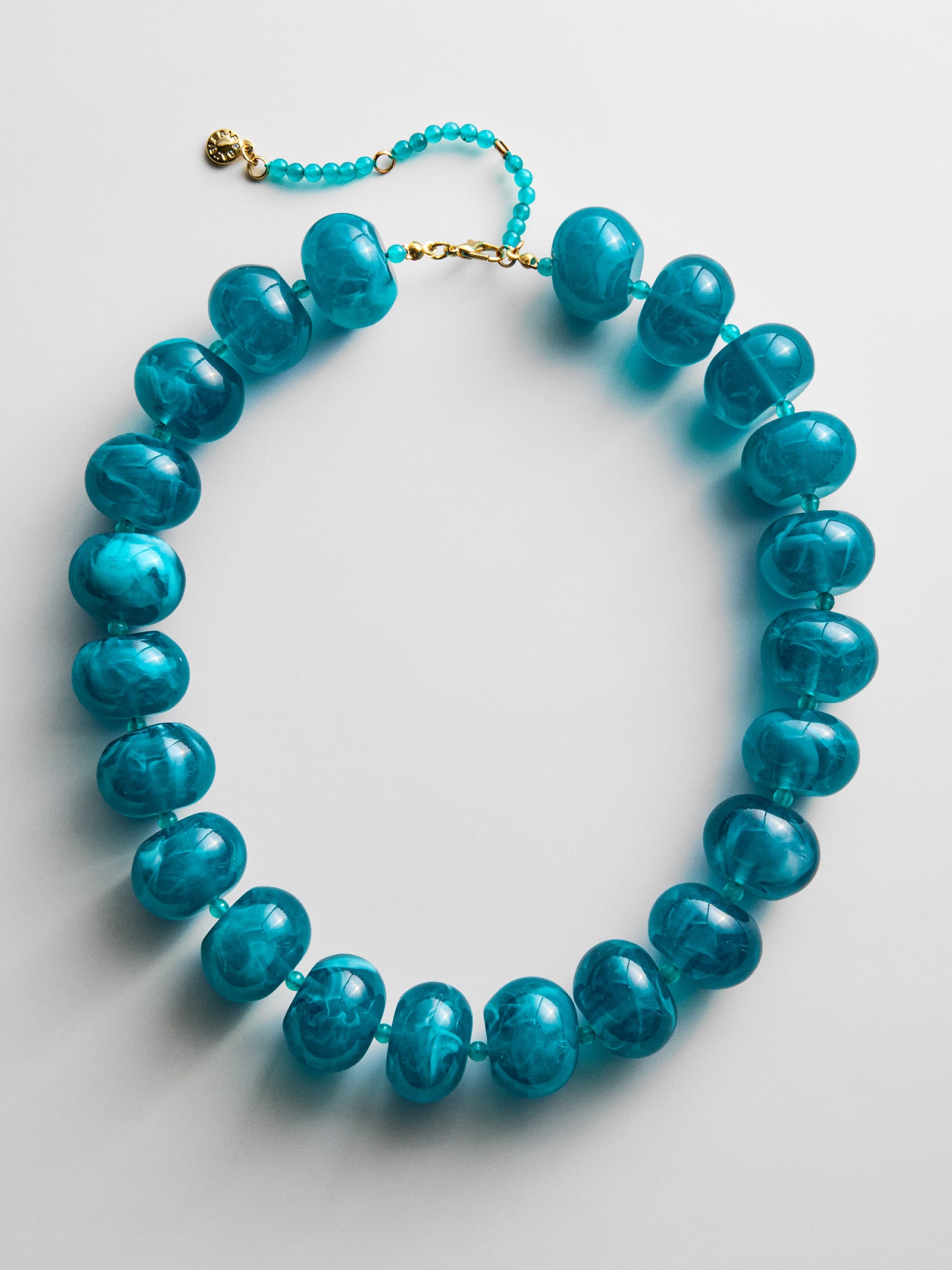 Joan Semi-Precious Necklace - Blue Chrysocolla-Blues Comming