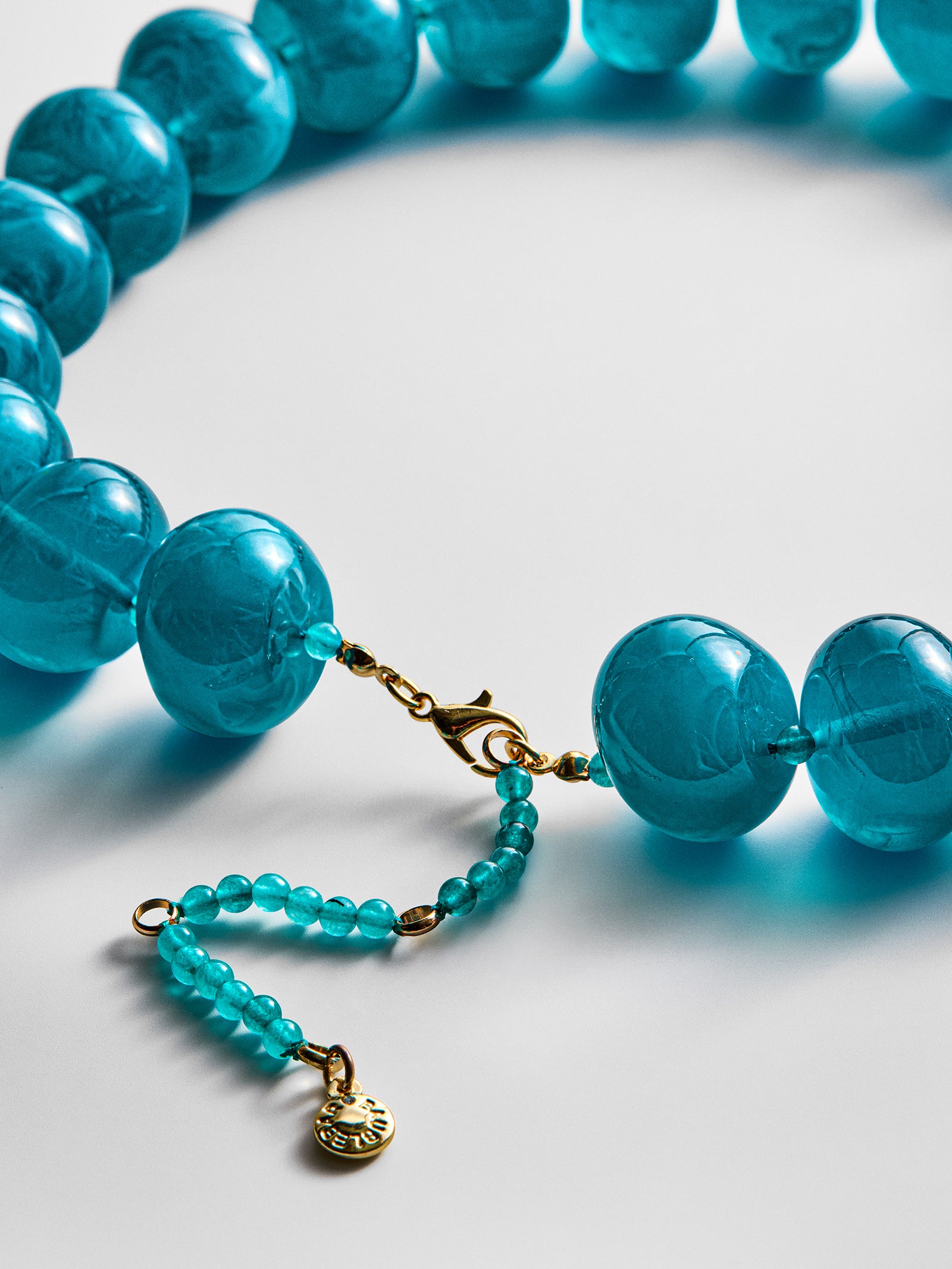 Joan Semi-Precious Necklace - Blue Chrysocolla-Blues Comming