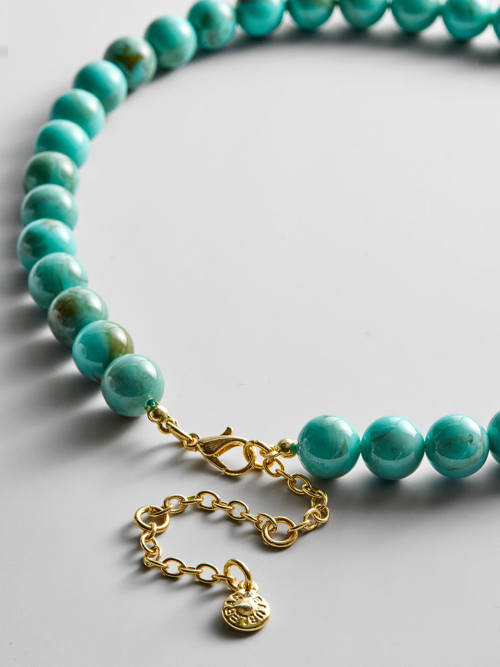Janette Beaded Ring Necklace - Turquoise-Blues Comming