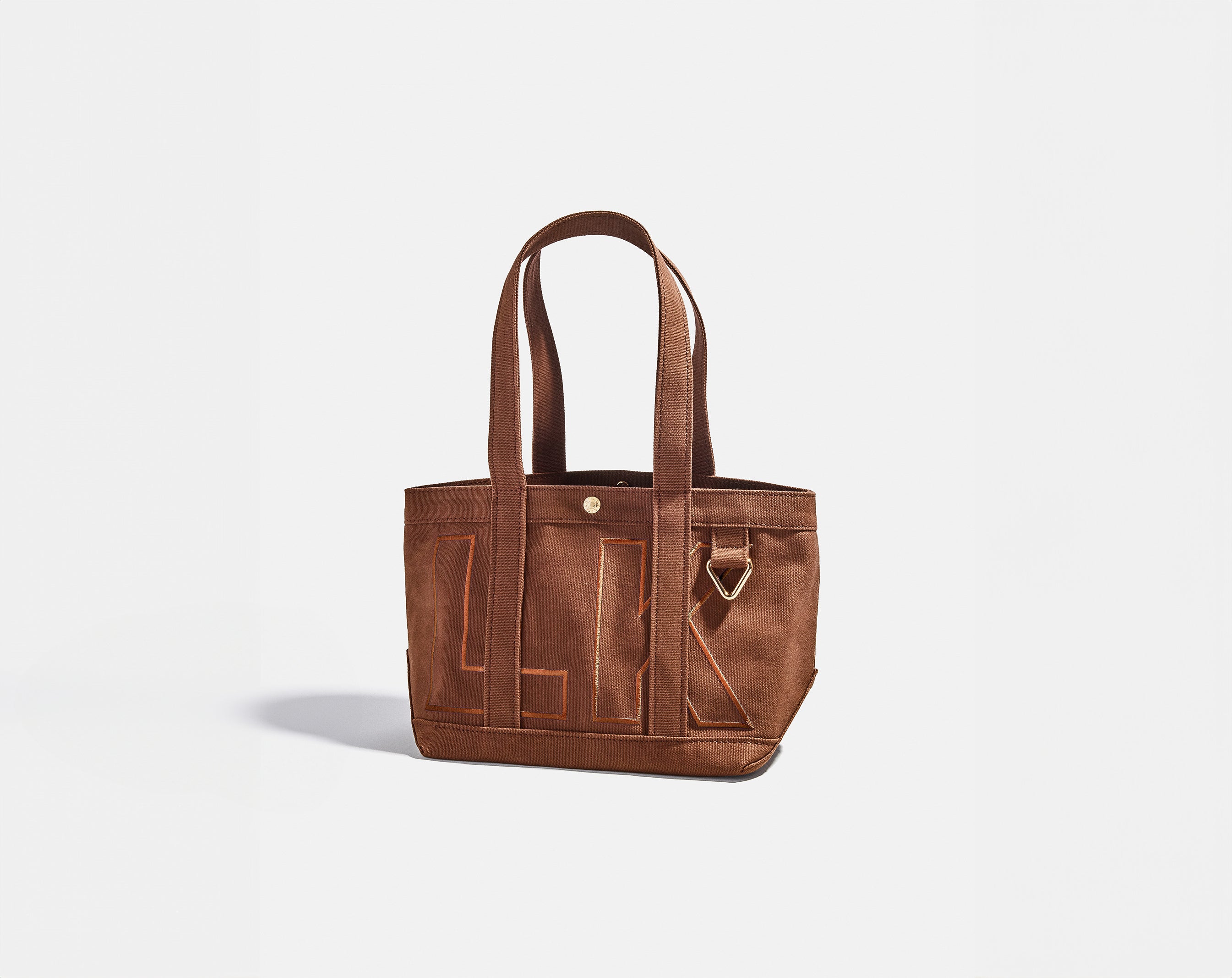 Custom Alpha Tote - Chocolate Brown-Blues Comming