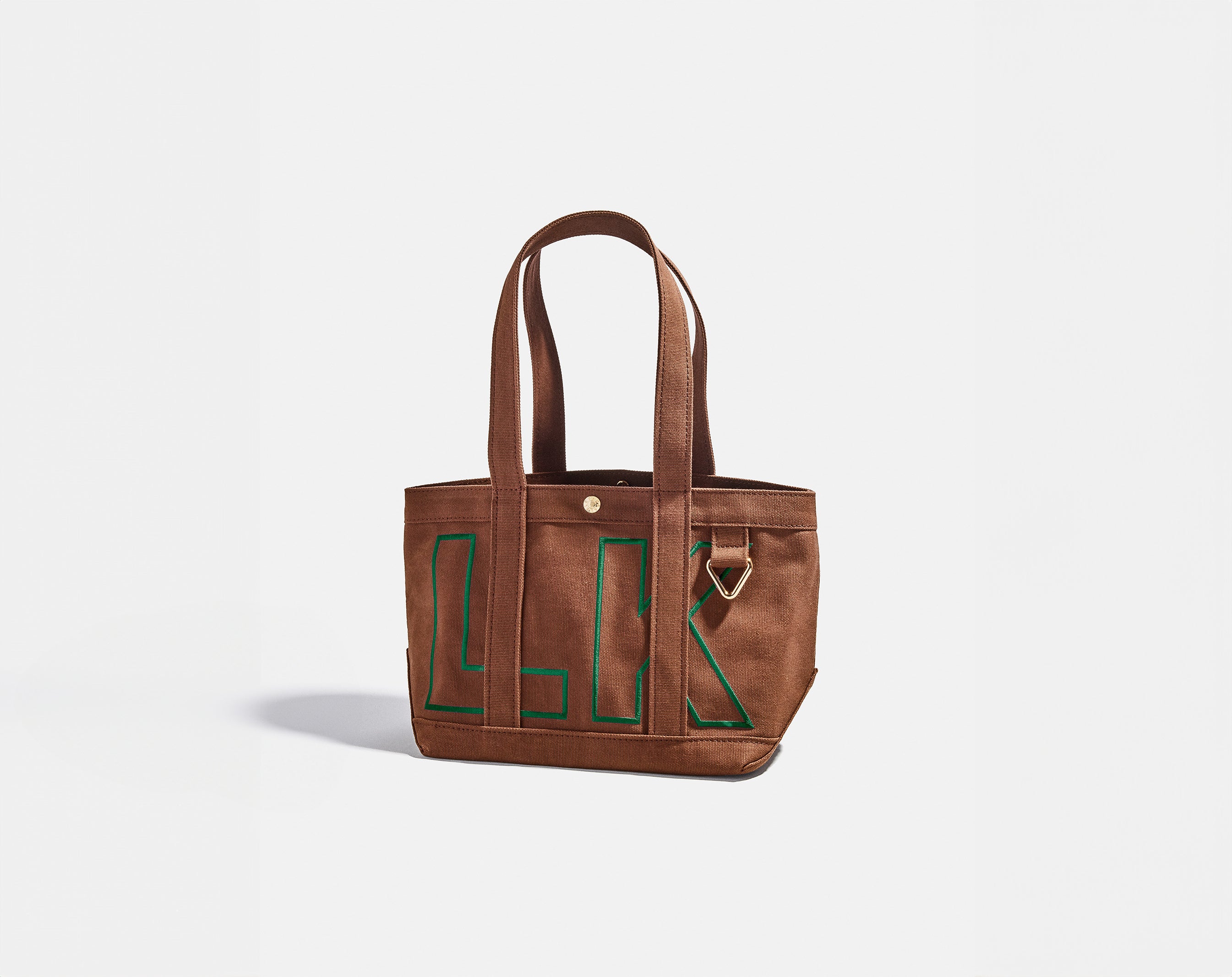 Custom Alpha Tote - Chocolate Brown-Blues Comming