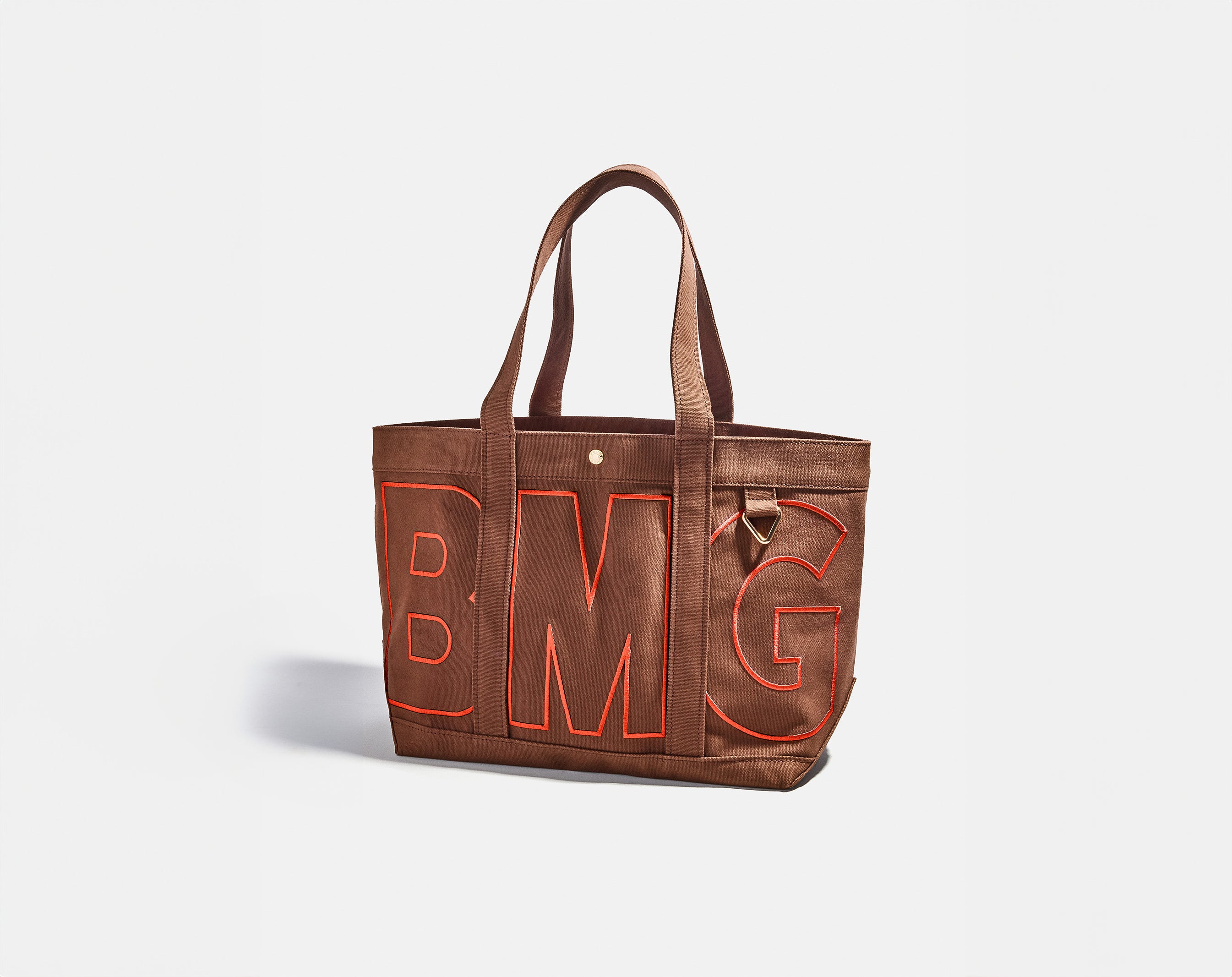 Custom Alpha Tote - Chocolate Brown-Blues Comming
